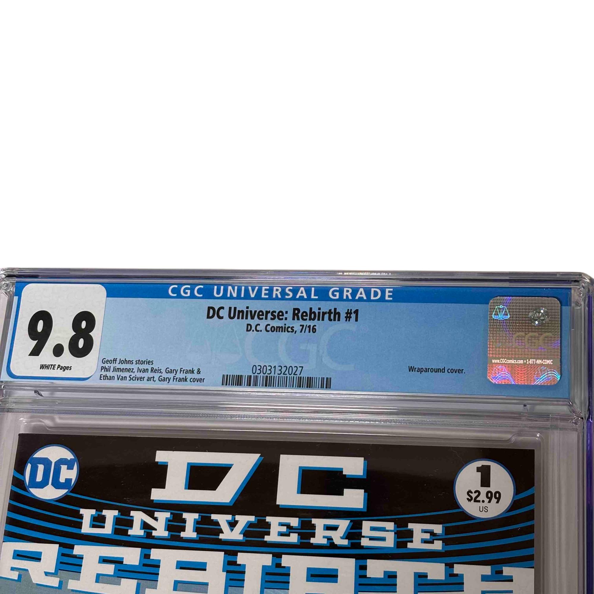 DC Comics DC Universe Rebirth #1 Graded Encased Comic 9.8 CGC 0303132027
