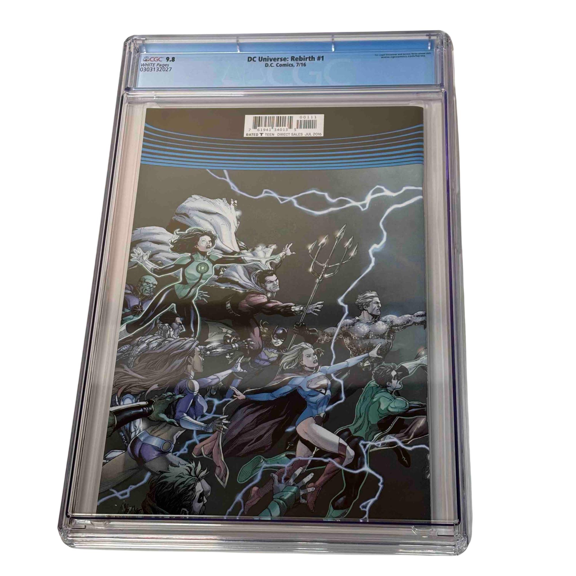 DC Comics DC Universe Rebirth #1 Graded Encased Comic 9.8 CGC 0303132027