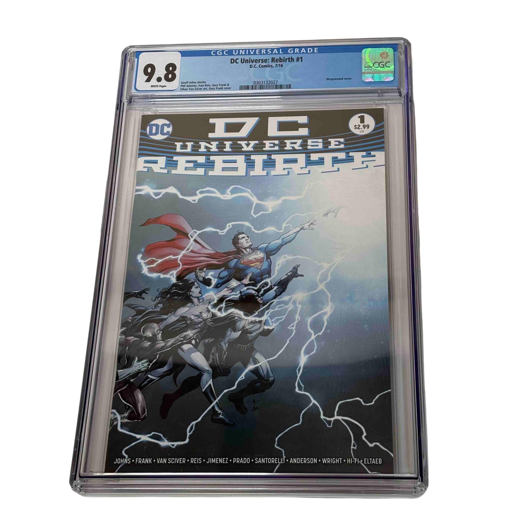 DC Comics DC Universe Rebirth #1 Graded Encased Comic 9.8 CGC 0303132027