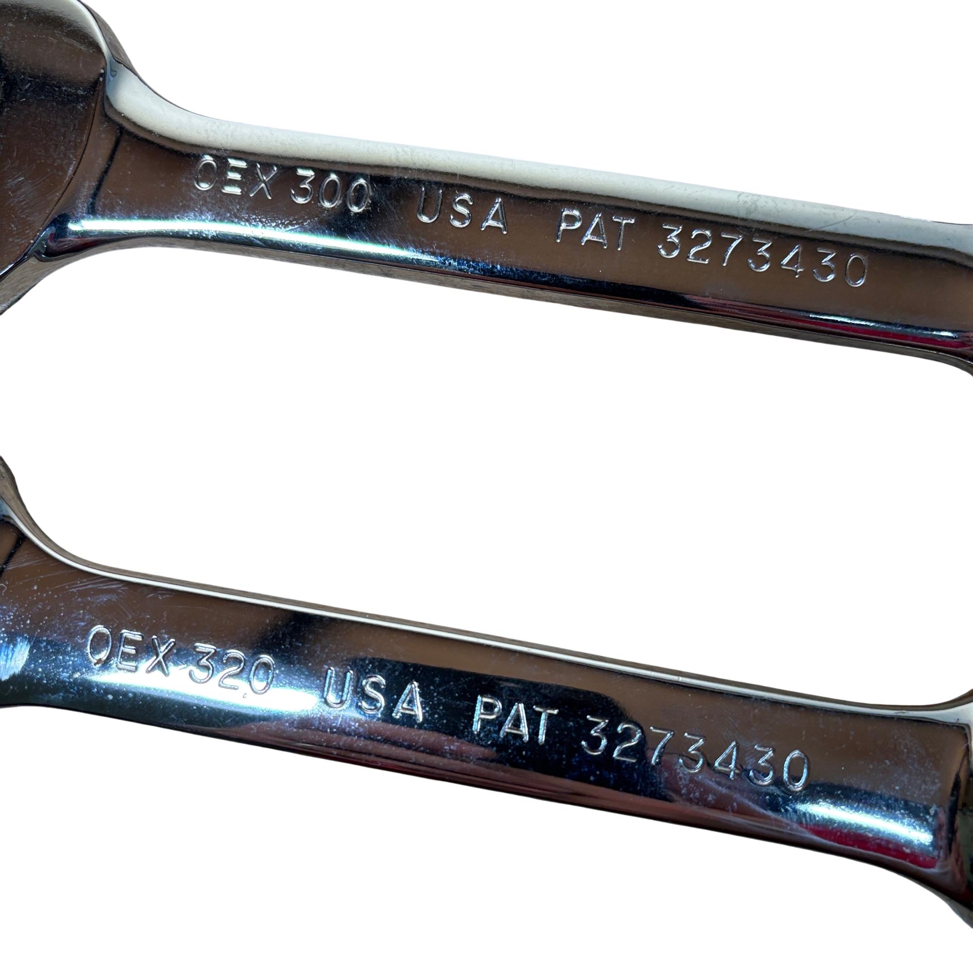 Snap-on OEXS715K 15Pc 12Pt SAE Flank Dr Short Combination Wrench