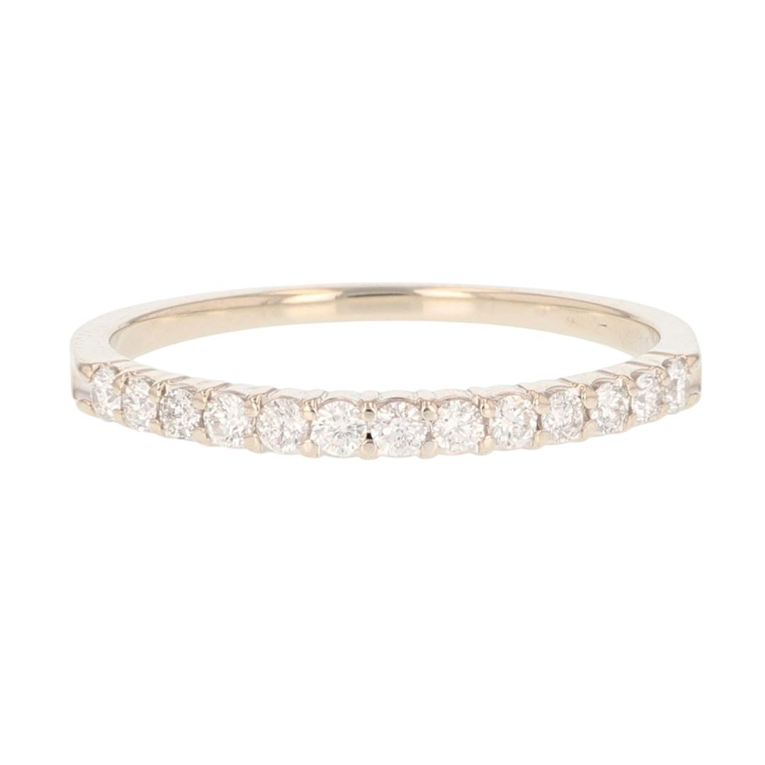 .20ctw Round Cut Diamond Pavé Set Wedding Band Ring 14k White Gold Size 7