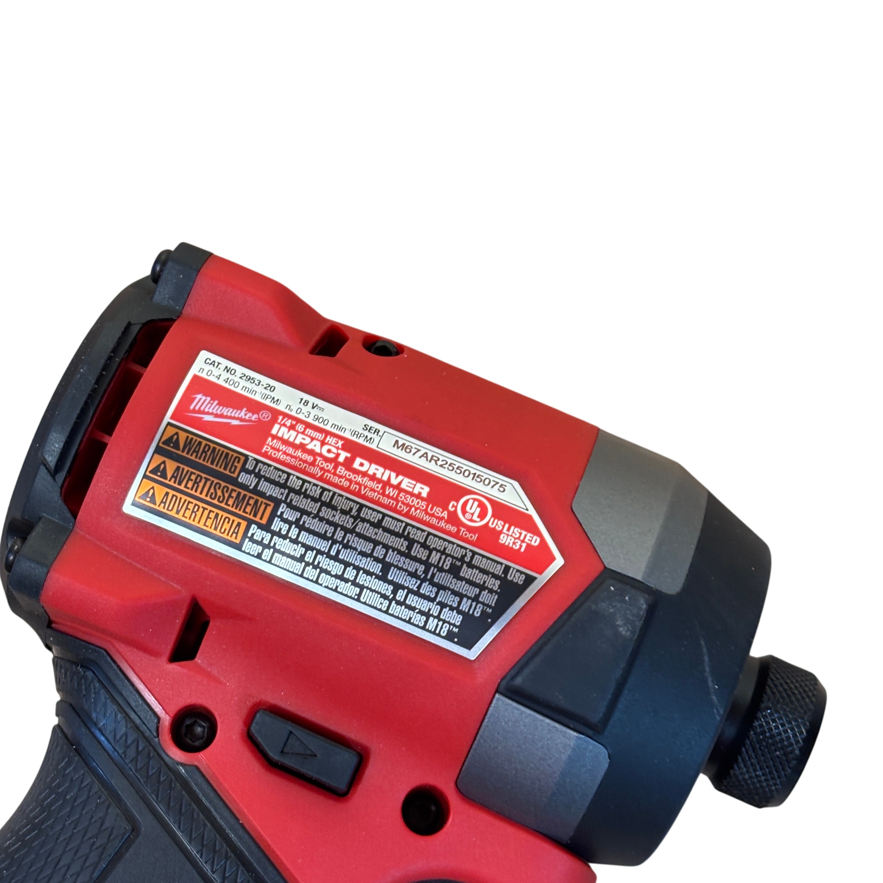 Milwaukee 2953-20 M18 FUEL 18V Li-Ion 1/4