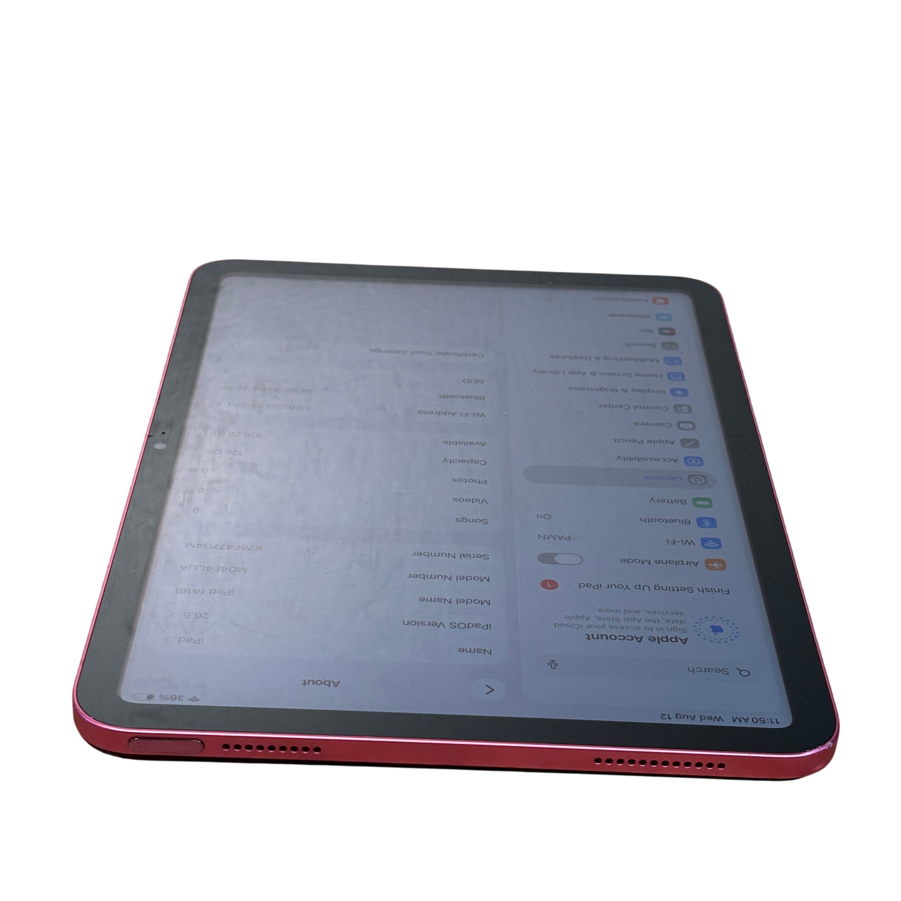 Apple iPad (A16) 11th Generation MD4E4LL/A Pink 128GB 2360X1640