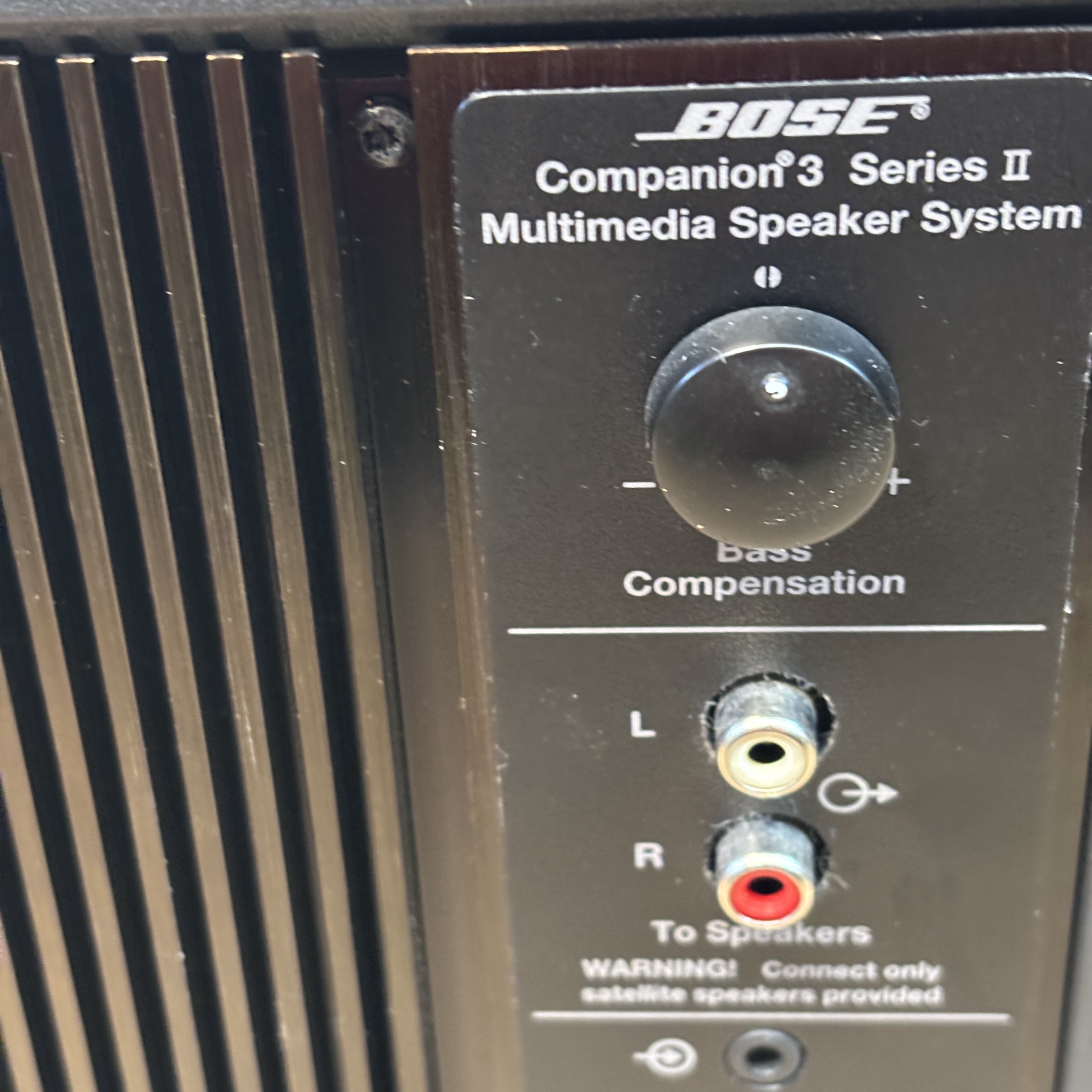 Bose Companion 3 Series II Multimedia Speaker System 2.1Ch Speaker