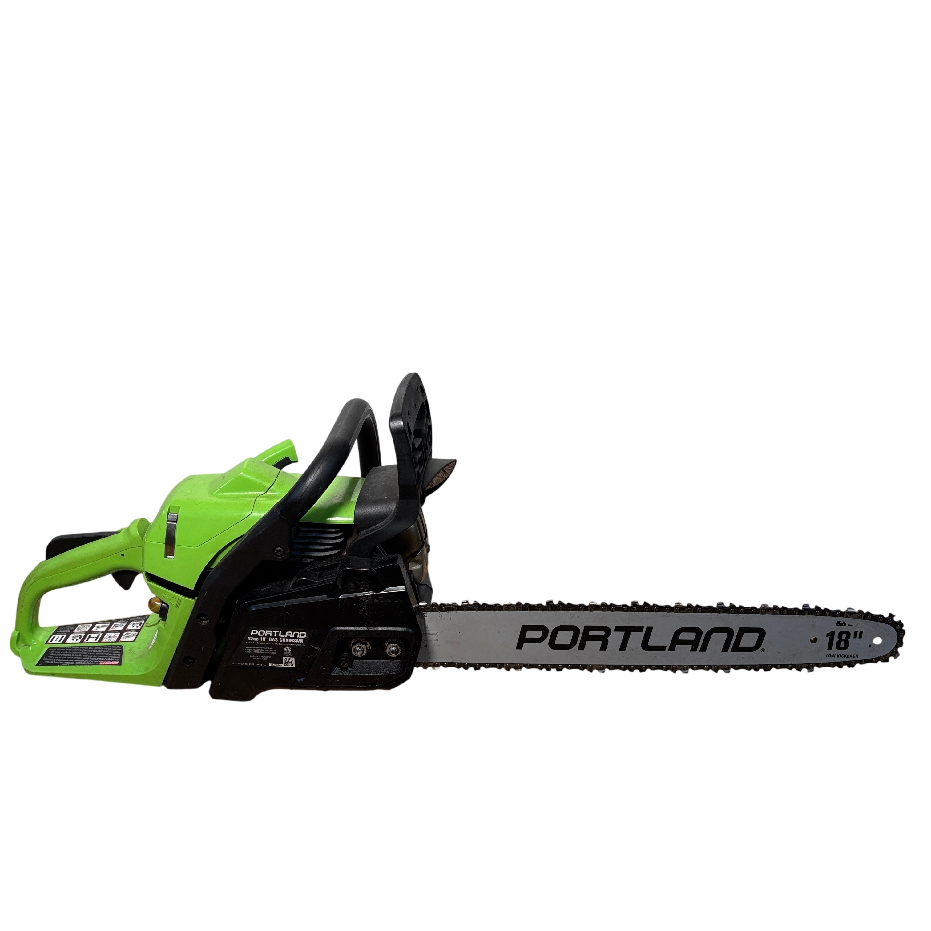 Portland 57436 Green & Black 42cc 2-Stroke Gas-Powered Chainsaw