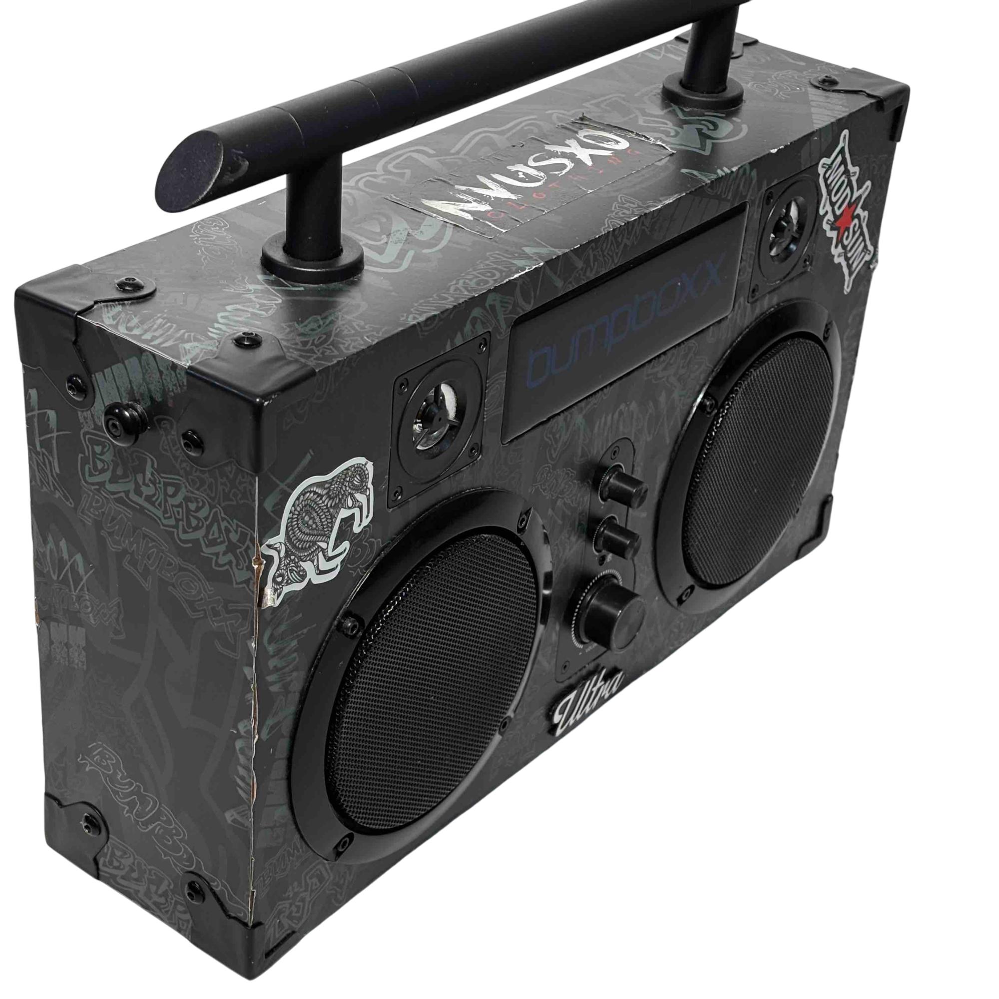 Bumpboxx Ultra Green & Black Bluetooth Boombox Speaker 9555