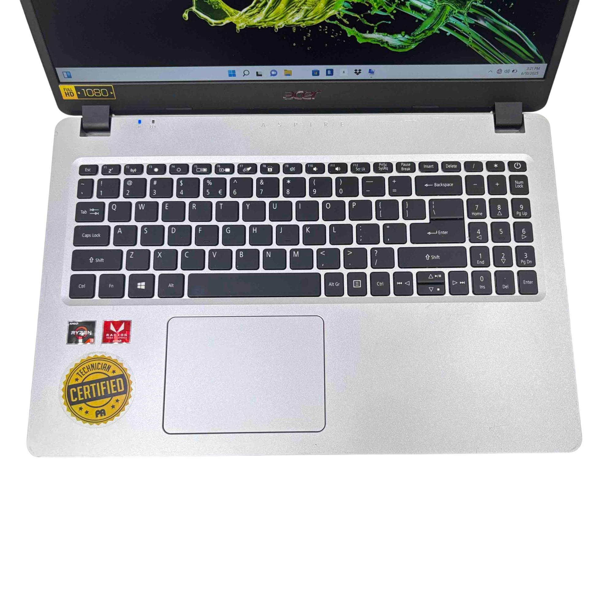 Acer Aspire 5 N19C3 Win 11 AMD Ryzen 3 3200U 2.60GHz 4GB RAM 128GB