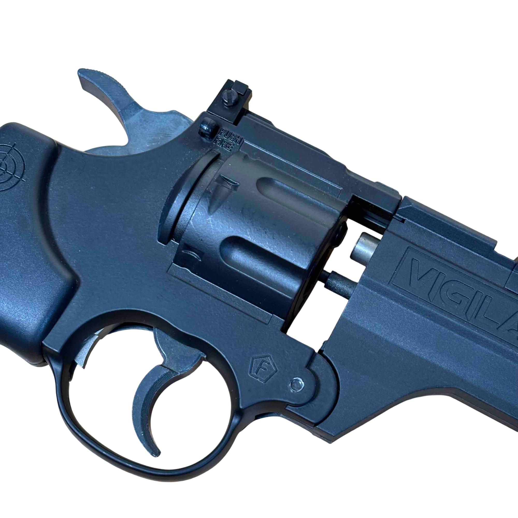 Crosman Vigilante .177 Caliber CO2 Air Revolver – Dual Ammo, 6