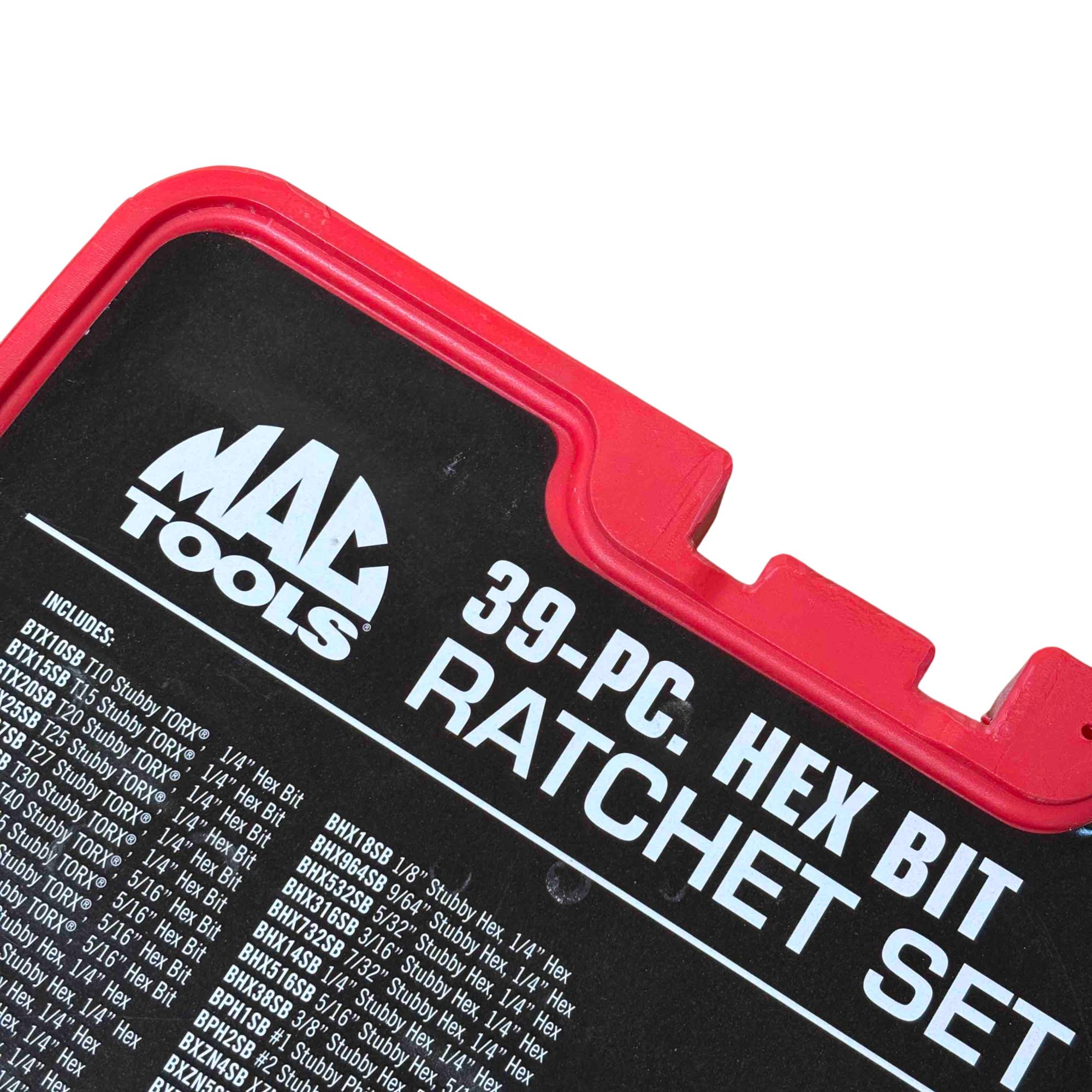 MAC Tools SBR39SB 39-Piece Ratchet & Stubby Bit Set