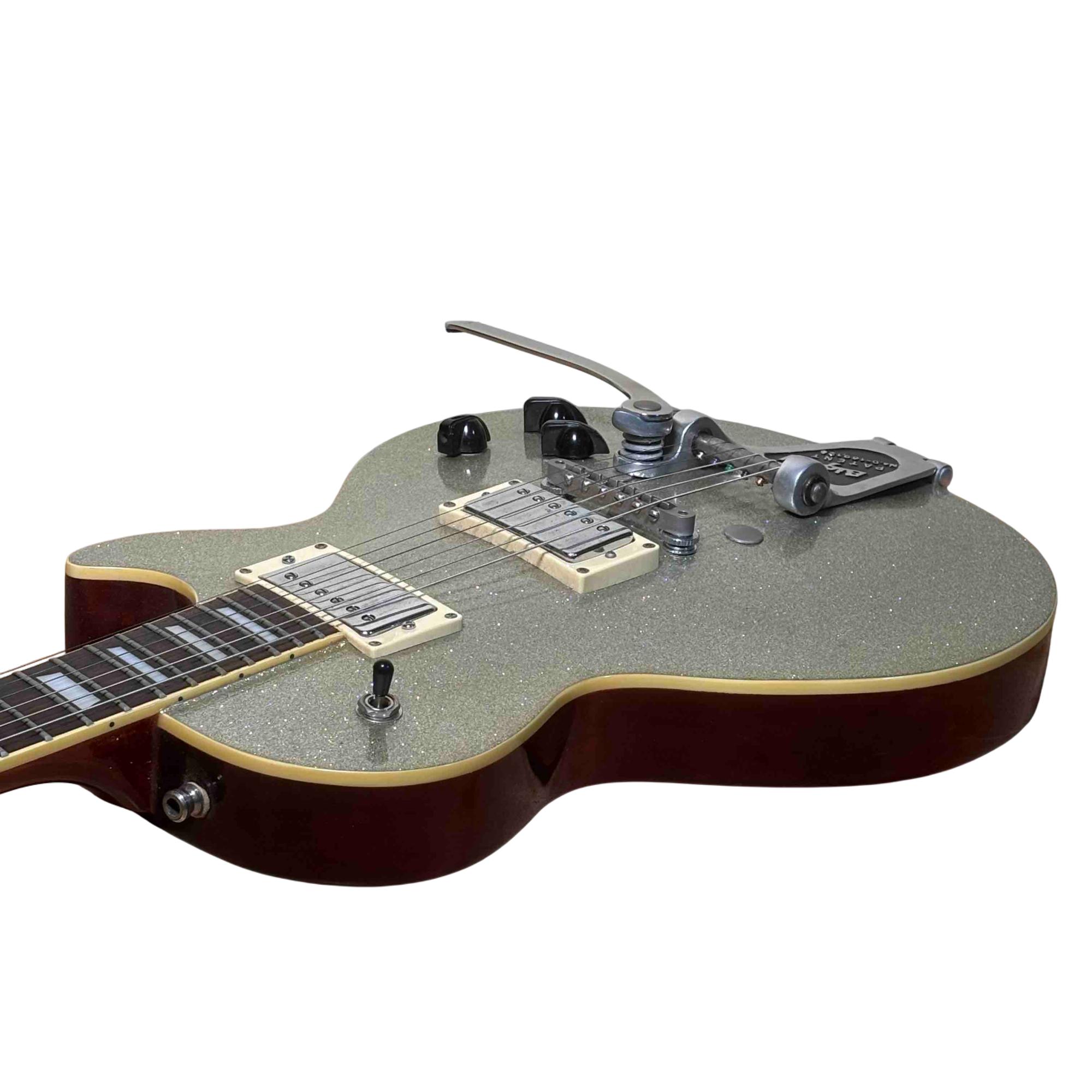 Epiphone Les Paul Gibson Silver Sparkle 6-String 22-Fret Electric