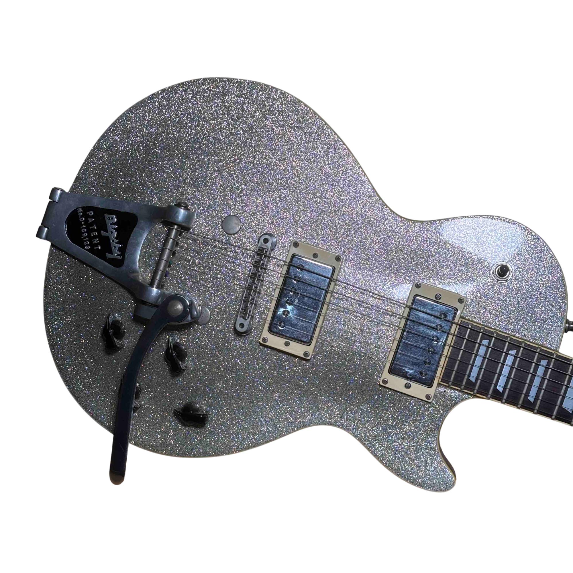 Epiphone Les Paul Gibson Silver Sparkle 6-String 22-Fret Electric