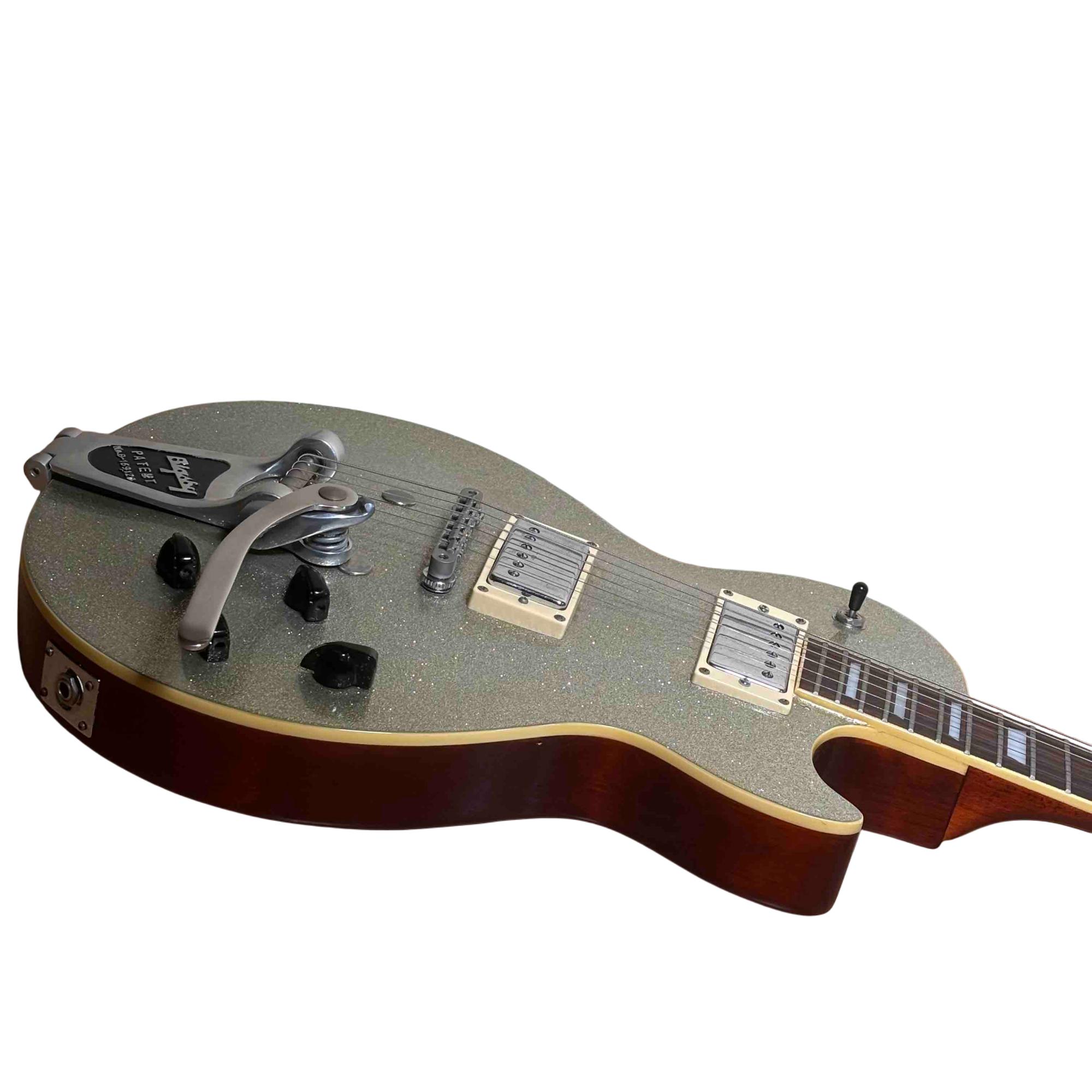 Epiphone Les Paul Gibson Silver Sparkle 6-String 22-Fret Electric