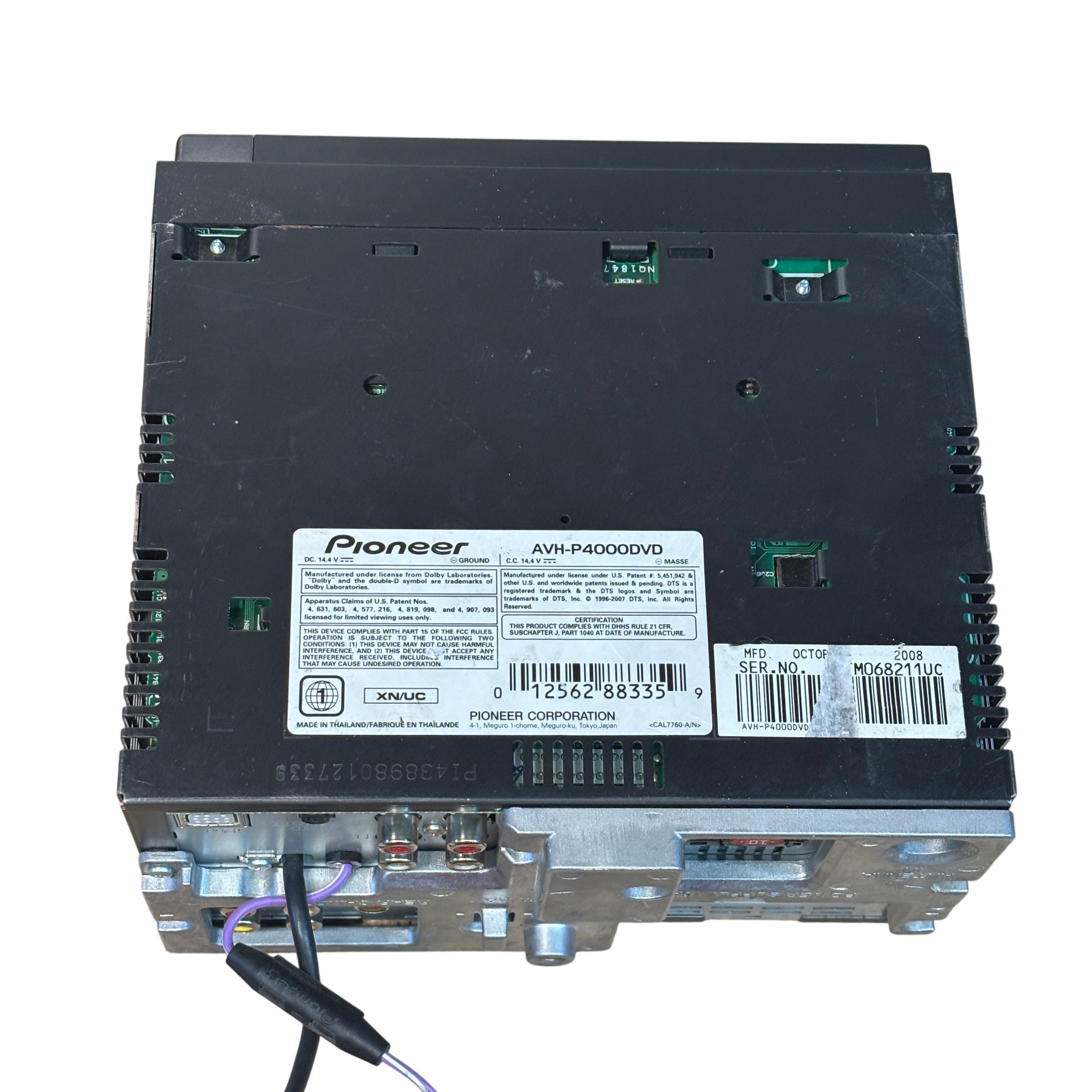 Pioneer AVH-P4000DVD Blk 6.1