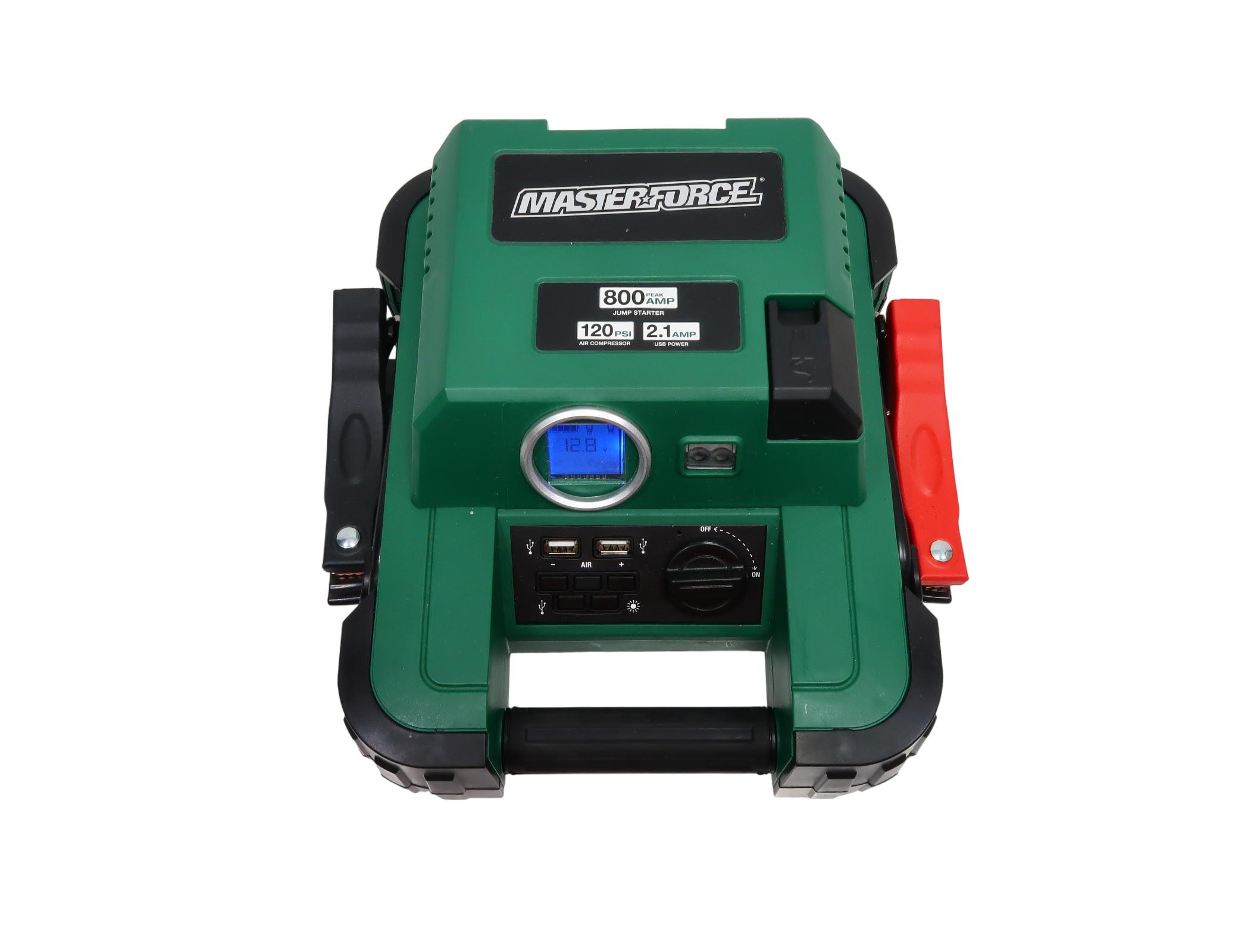Masterforce 800-Amp Jump Starter Air Compressor 260-9517