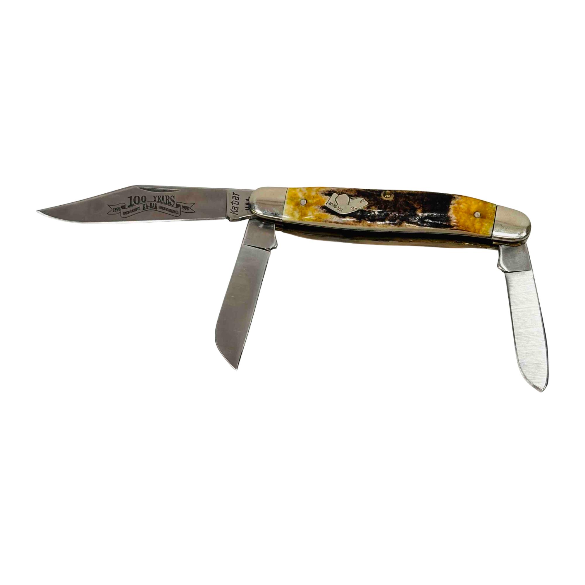 Ka-Bar Knives 100th Anniversary Stockman Folding Pocket Knife