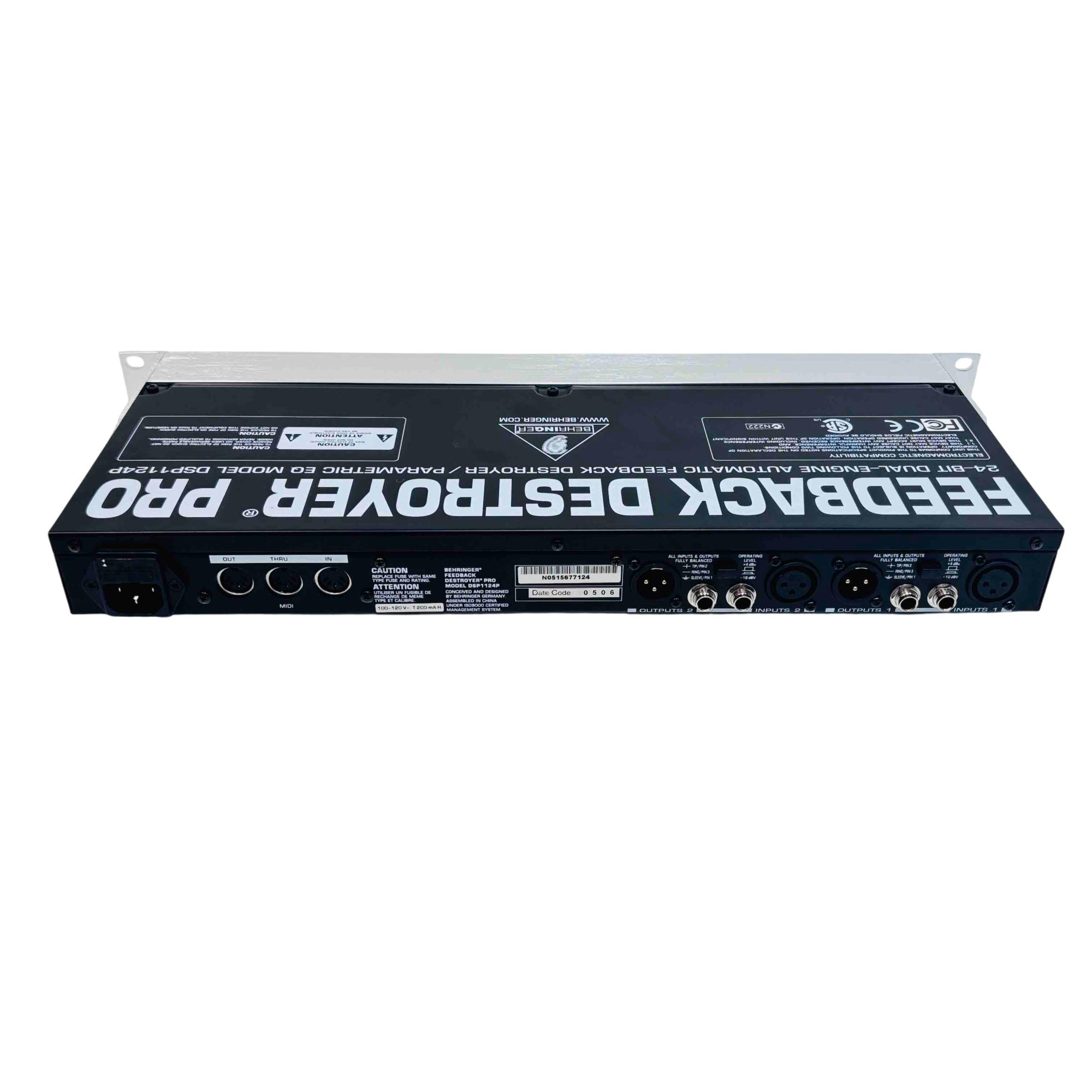 Behringer Feedback Destroyer Pro DSP1124P | eBay