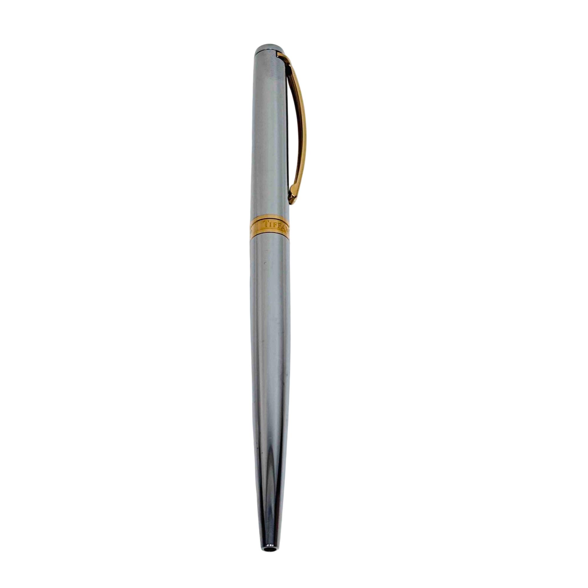 Tiffany & Co. Executive Sterling Silver & Gold Ballpoint Pen