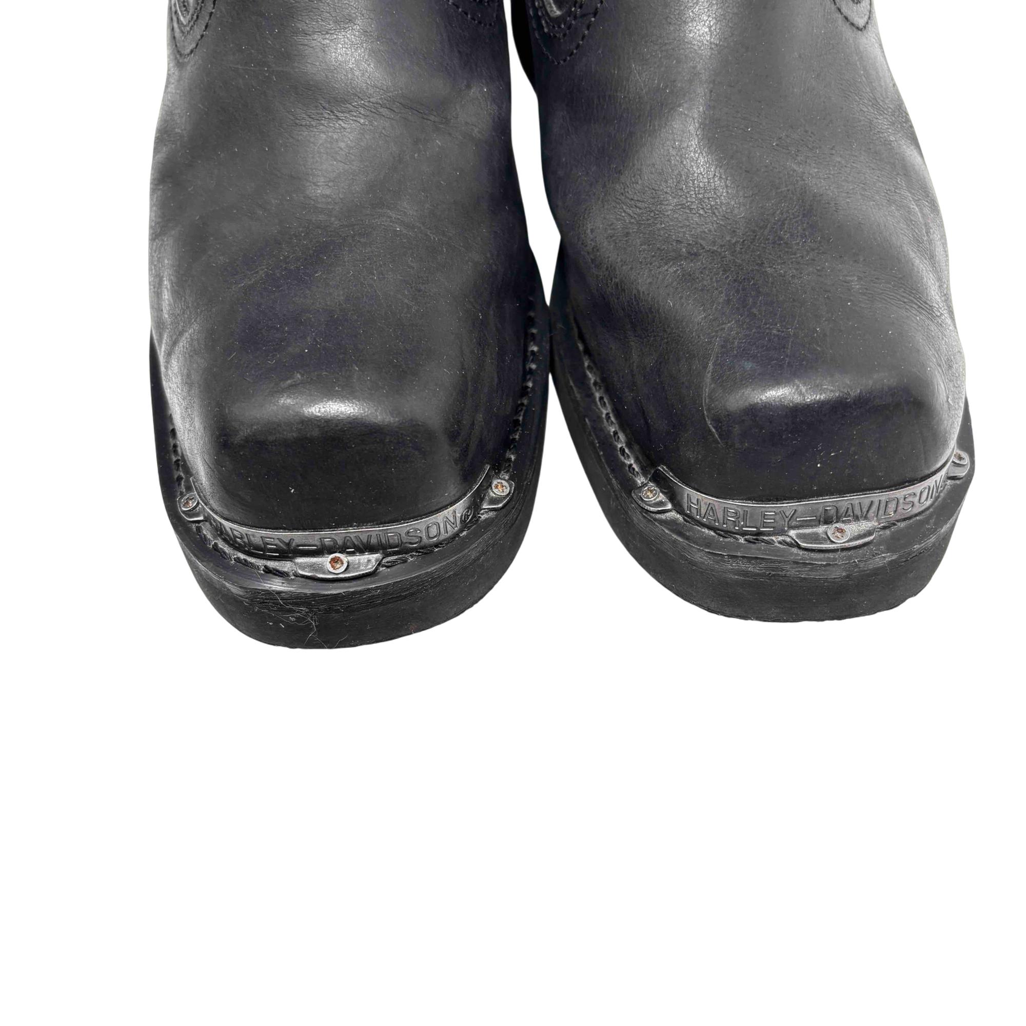 Harley-Davidson Charlesfort D96149 Men's Leather Motorcycle Boots - Size 9