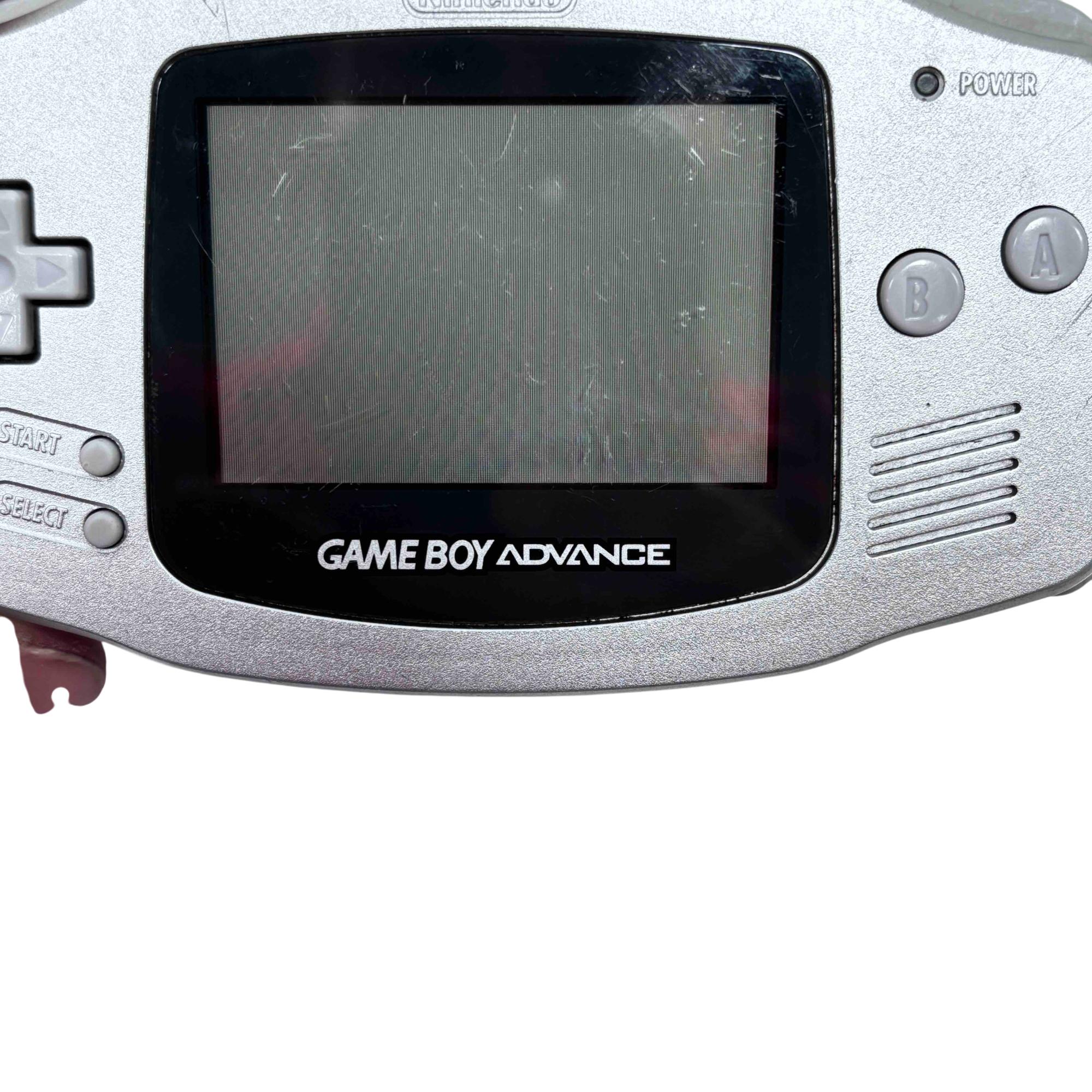 Nintendo Game Boy Advance AGB-001 Silver Video Game Handheld