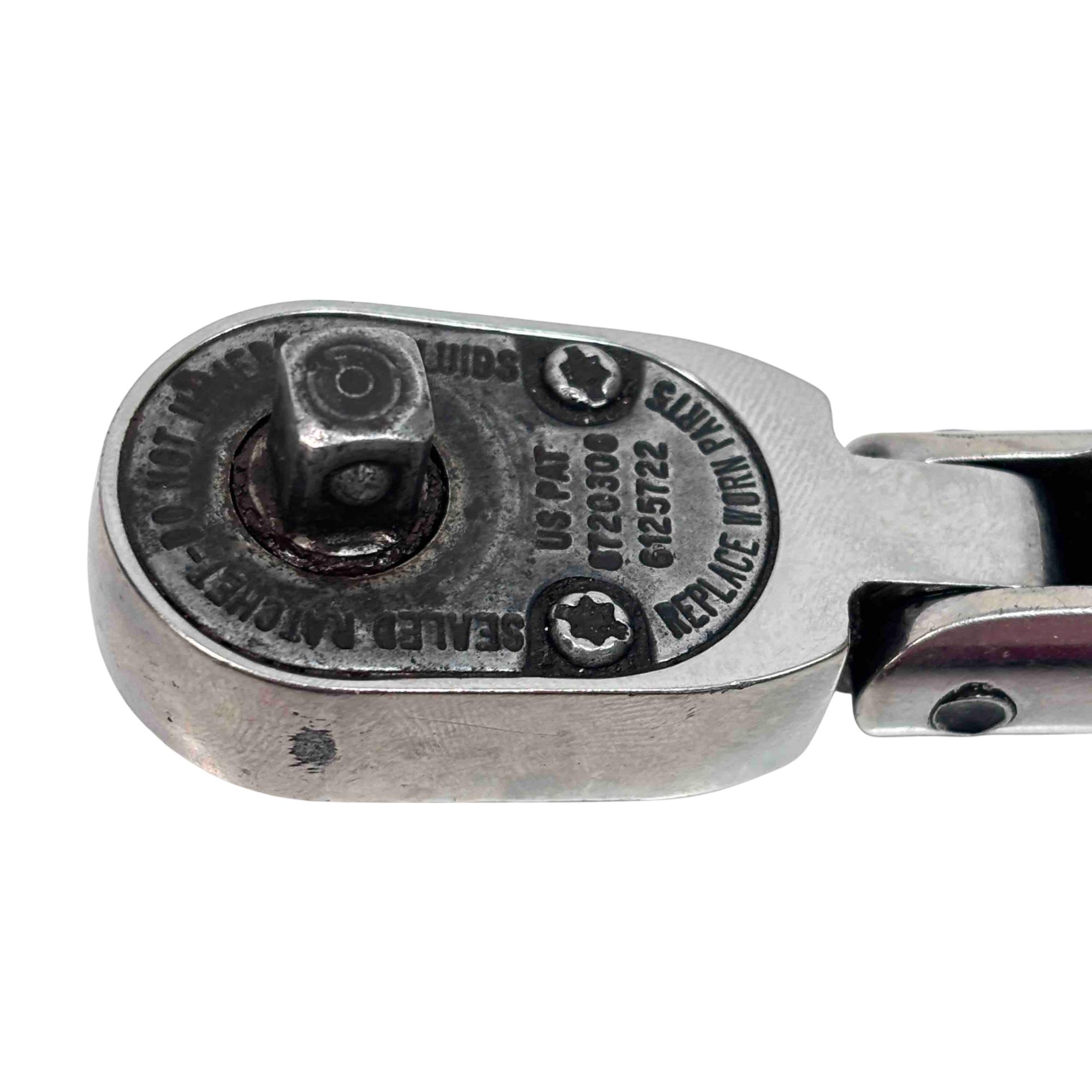 3/8" Drive 72-Tooth Flex-Head Ratchet Handle - Ratchet and Flex Head
