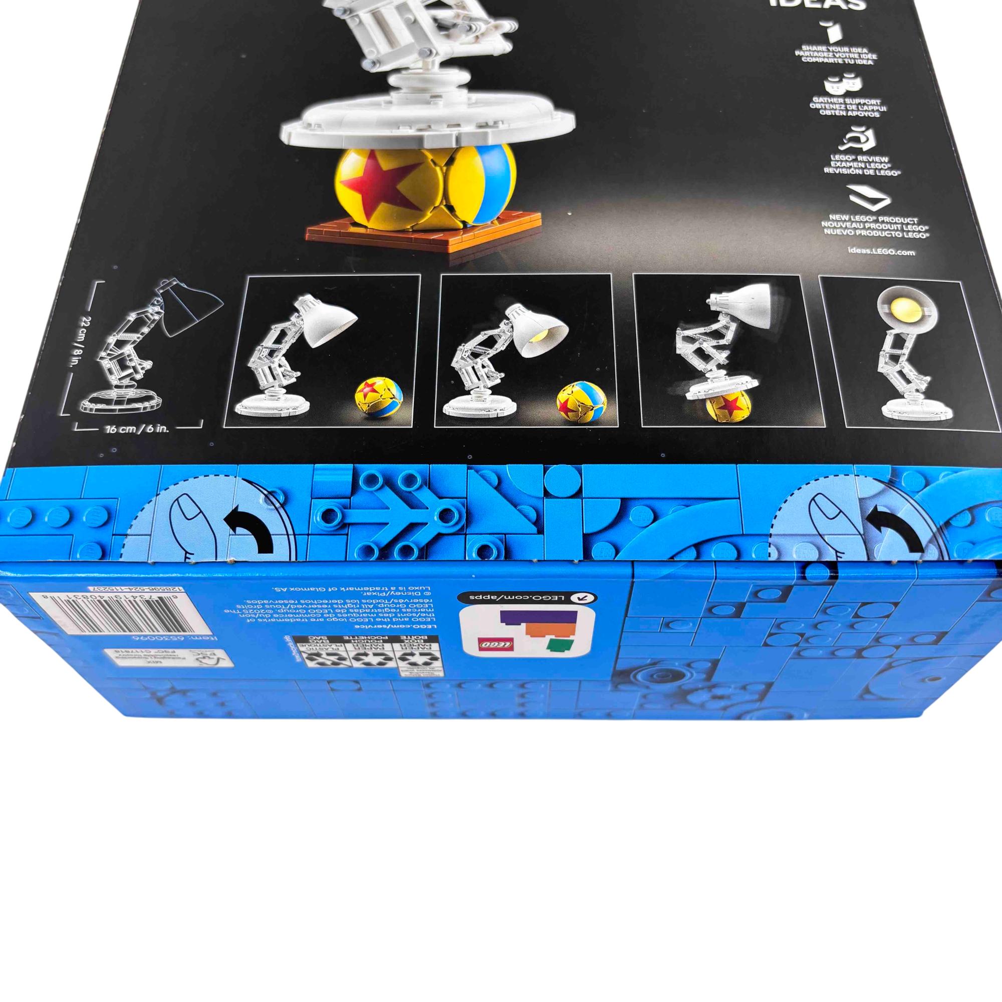 LEGO Ideas Disney Pixar Luxo Jr. 21357 613 Piece Building Block Set