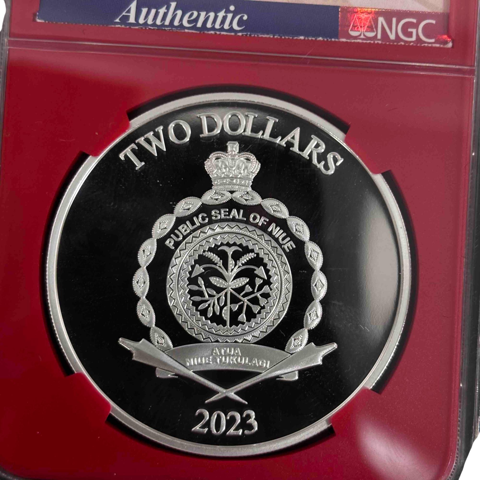 2023 Niue $2 Marvel: Classic Superheroes Thor 1oz .999 Silver Coin