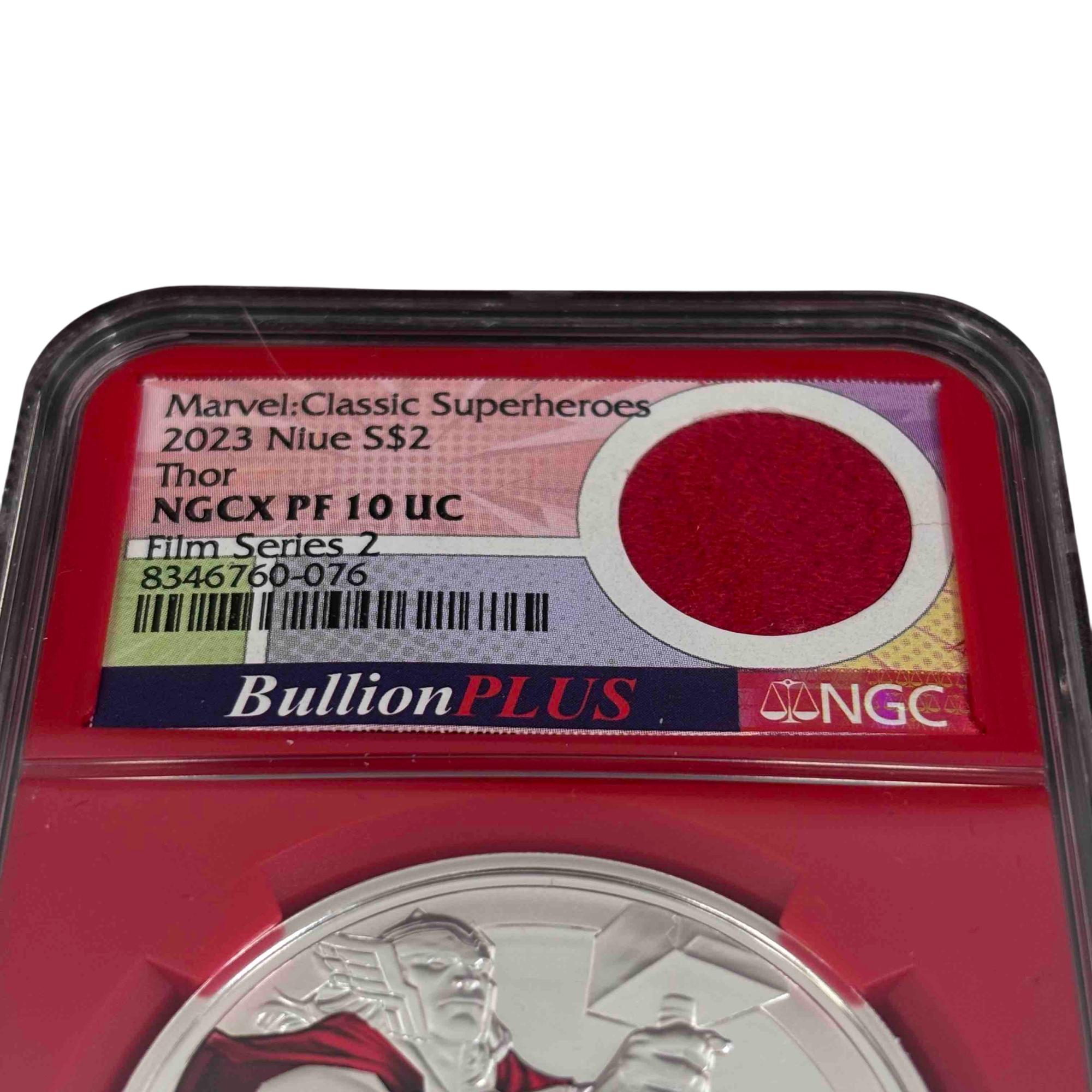 2023 Niue $2 Marvel: Classic Superheroes Thor 1oz .999 Silver Coin