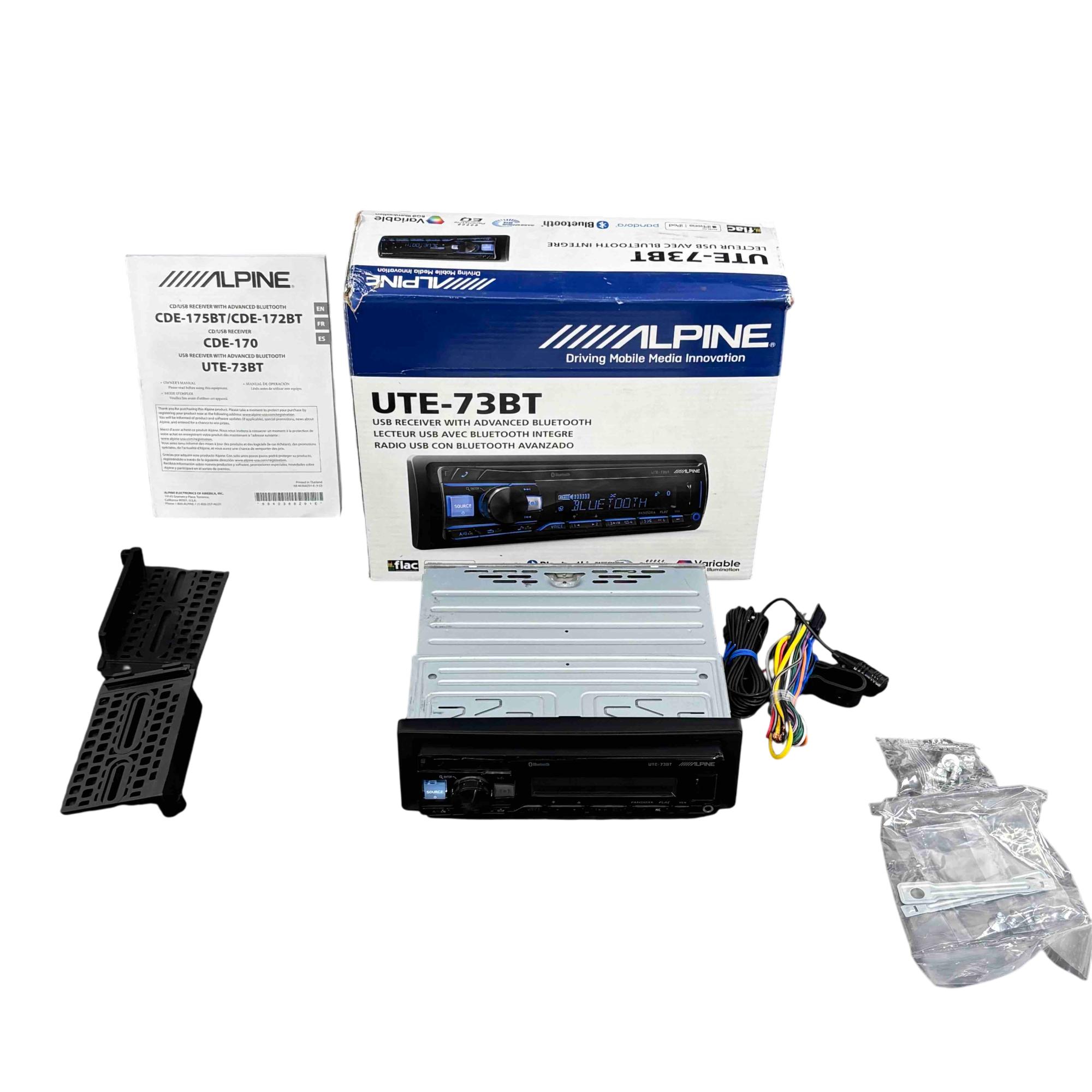 ALPINE UTE-73BT Digital Media Advanced Bluetooth Car Receiver w/AUX/USB+Remote UTE-73EBT \u2013 Alpine Electronics of Australia