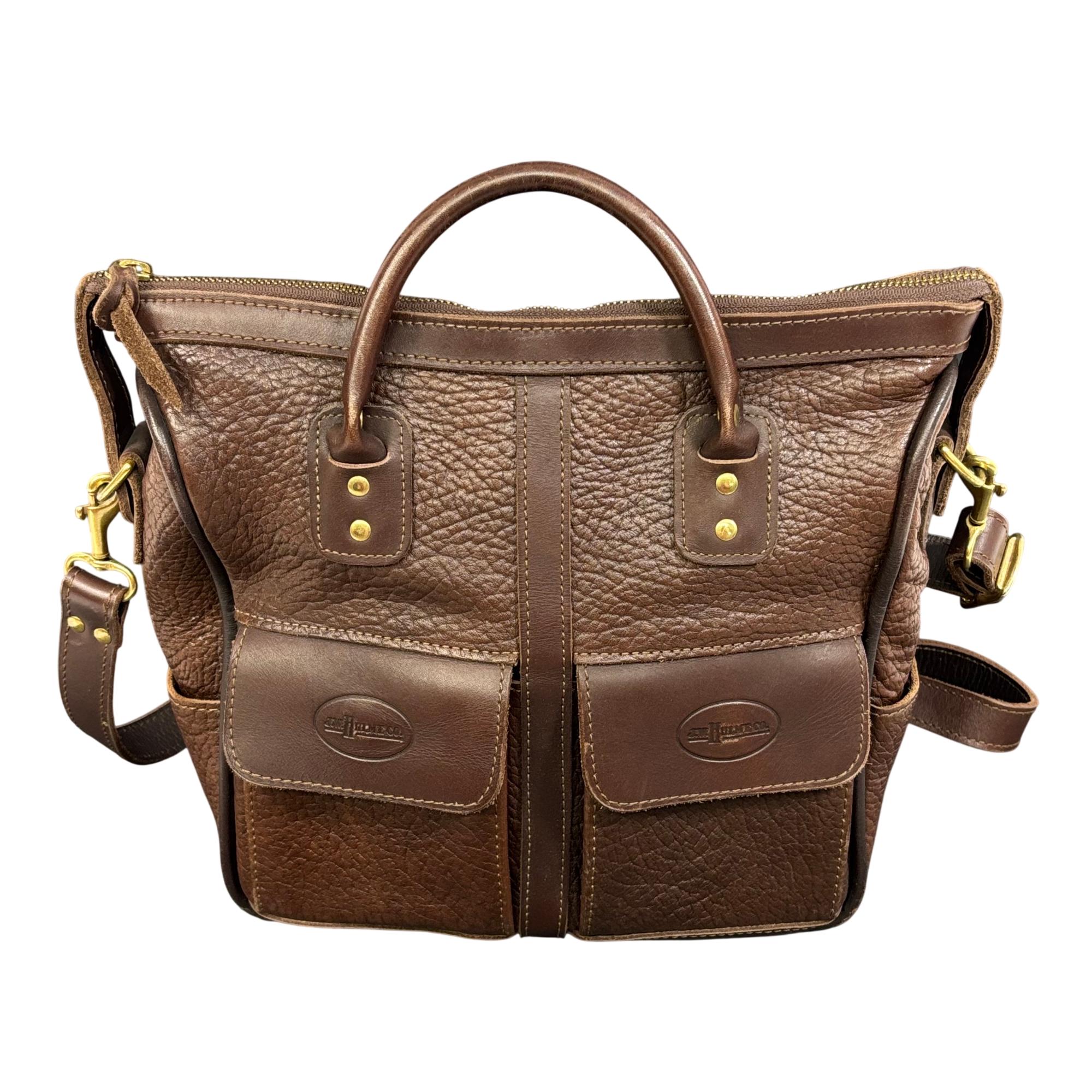 J.W. Hulme Co. ハンティングバッグ ベージュ/カーキ J.W. Hulme Co. Excursion Pebbled Leather Tote Bag
