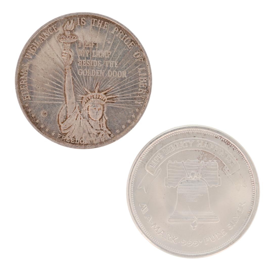 Silver Rounds Collection Book 1 oz .999 Fine Silver Rounds Variety Collection Set of 5 Rounds
