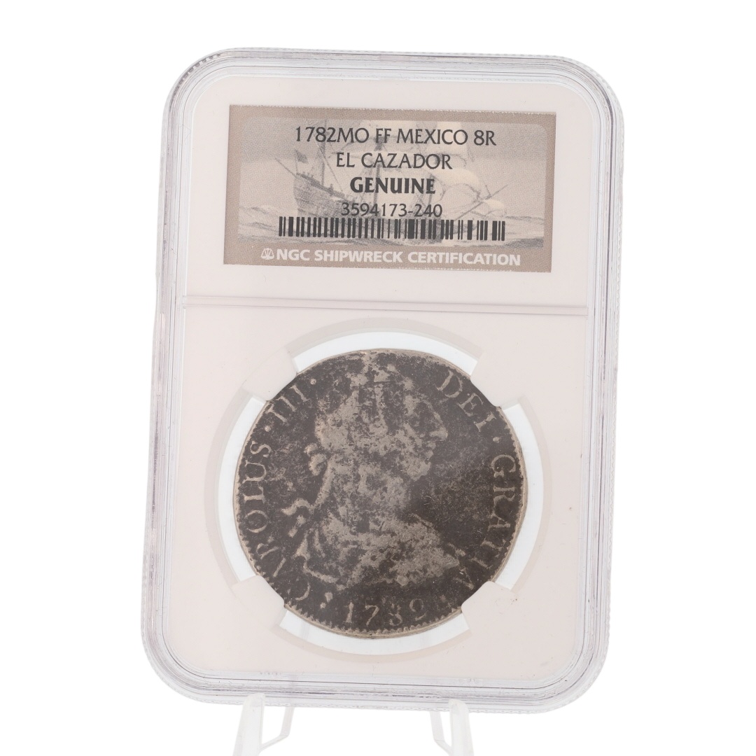 1782 MO FF Mexico 8 Reales El Cazador Shipwreck Genuine Silver