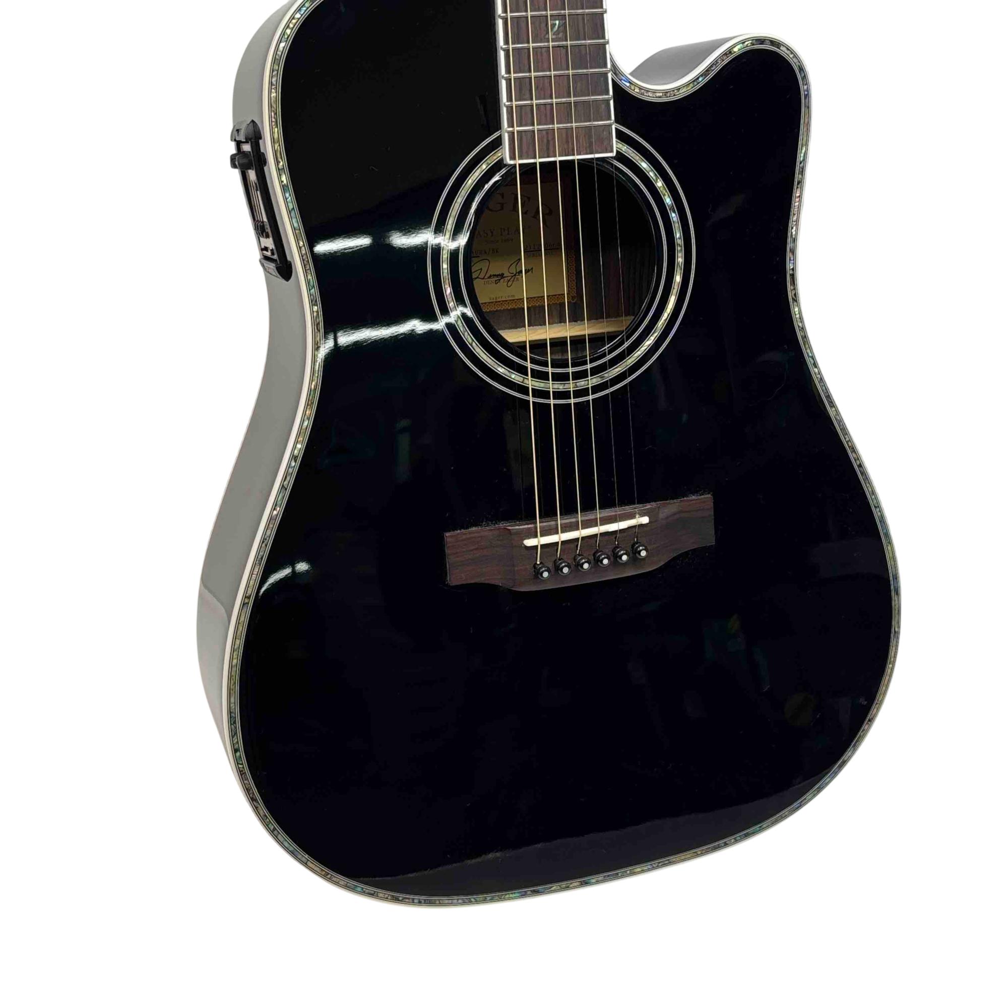 Zager ZAD-80CE AURA/BK Six String Right Hand Acoustic-Electric Guitar