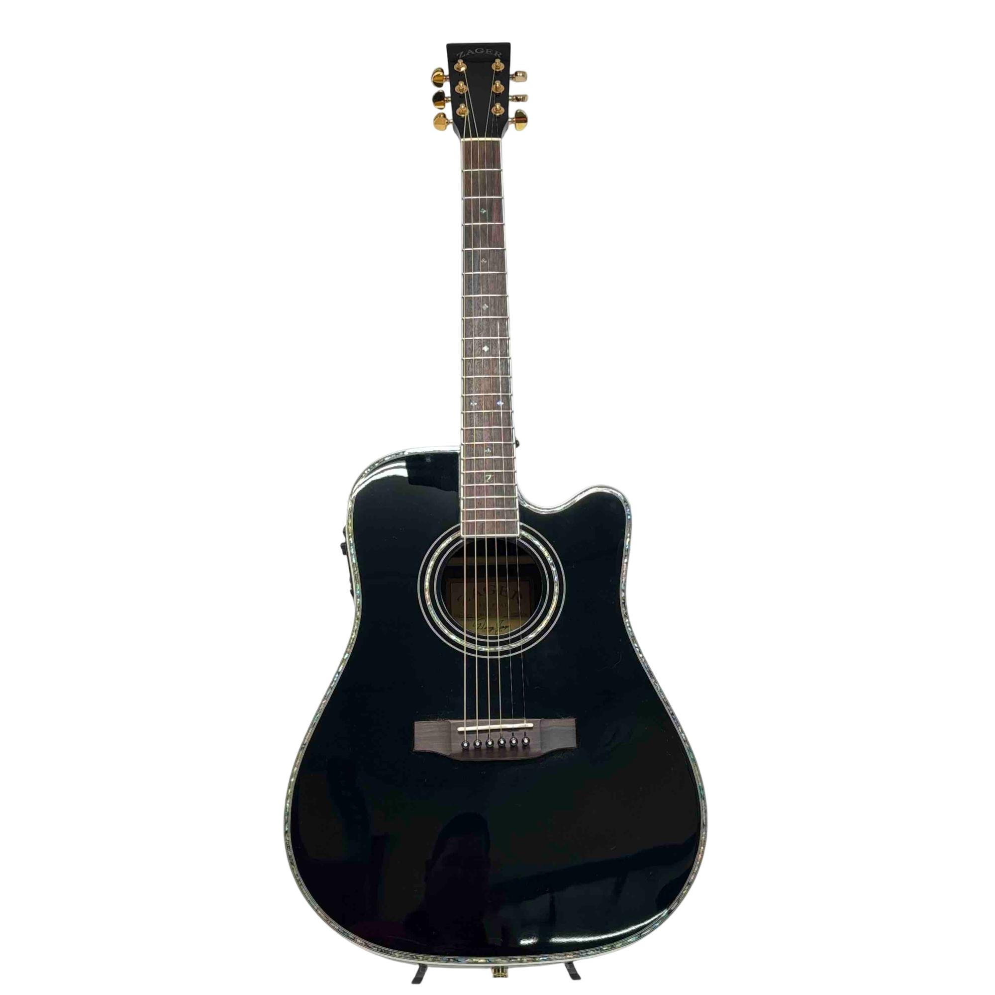 Zager ZAD-80CE AURA/BK Six String Right Hand Acoustic-Electric Guitar