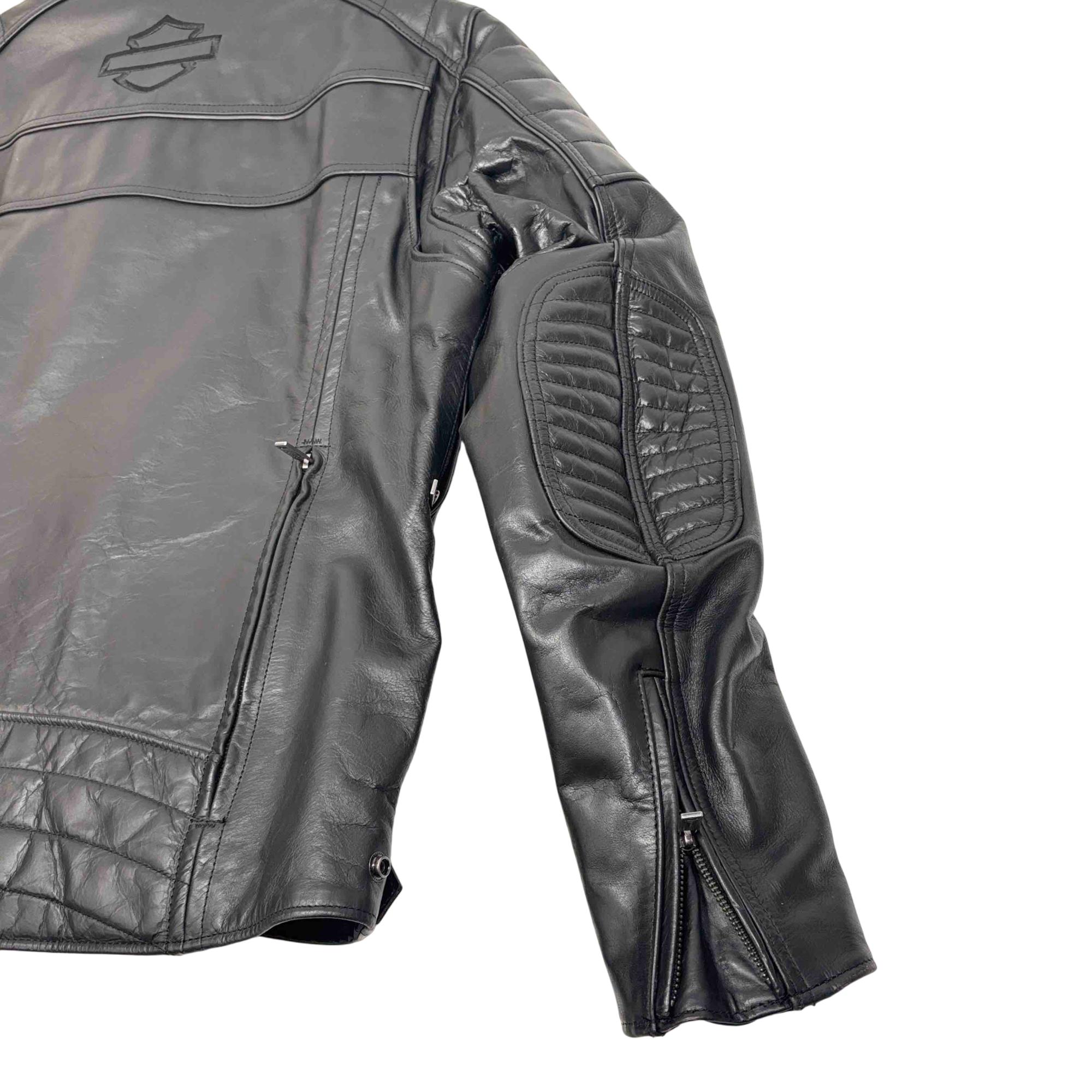 Harley-Davidson Fremont Triple Vent Leather Mens XL Jacket - 97030 