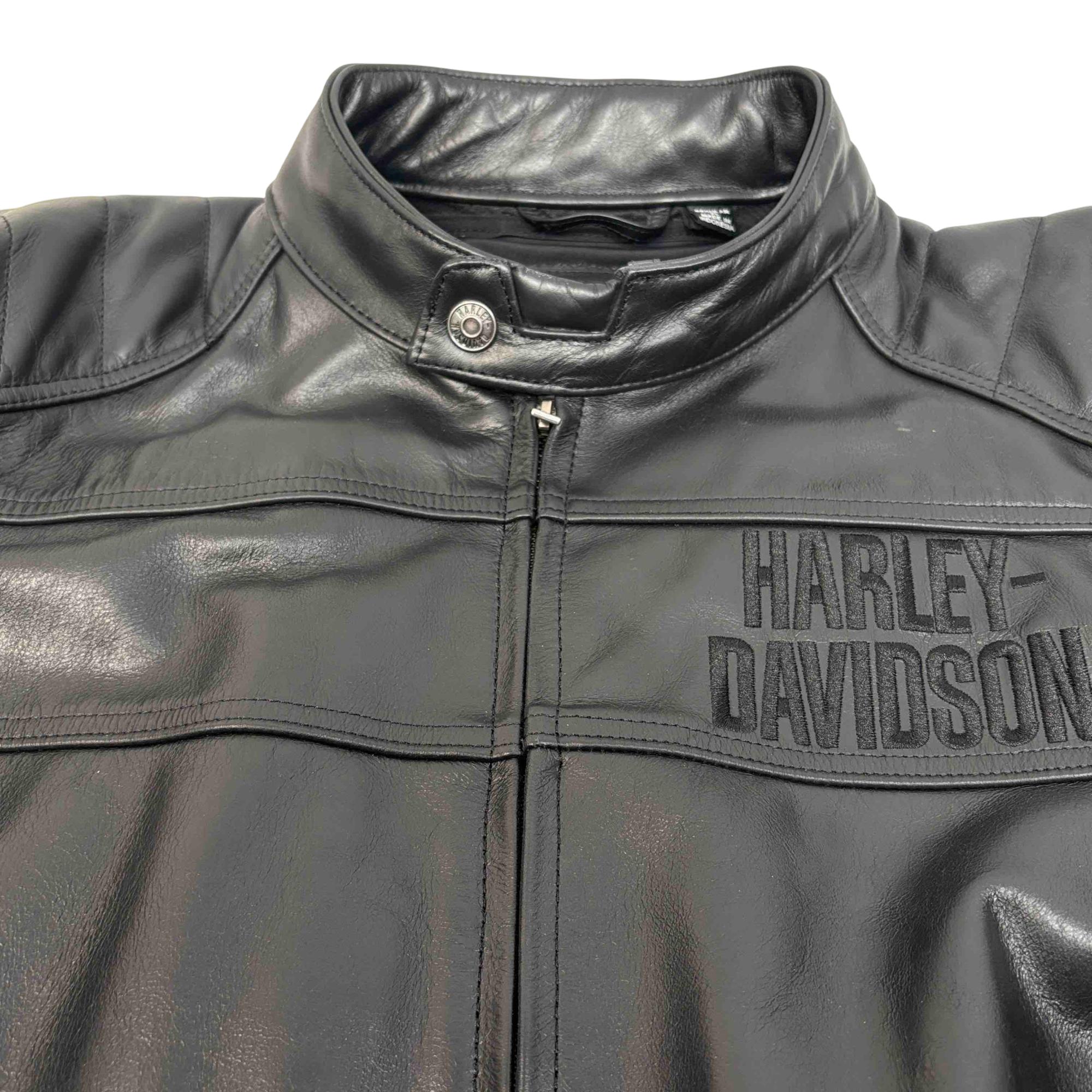 Harley-Davidson Fremont Triple Vent Leather Mens XL Jacket - 97030 