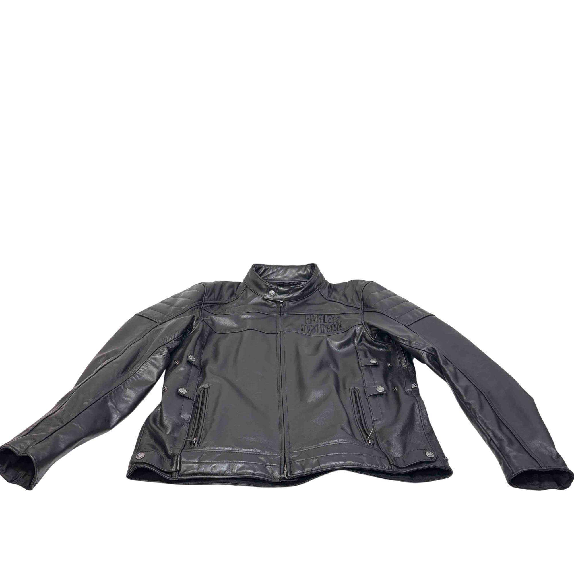 Harley-Davidson Fremont Triple Vent Leather Mens XL Jacket - 97030 