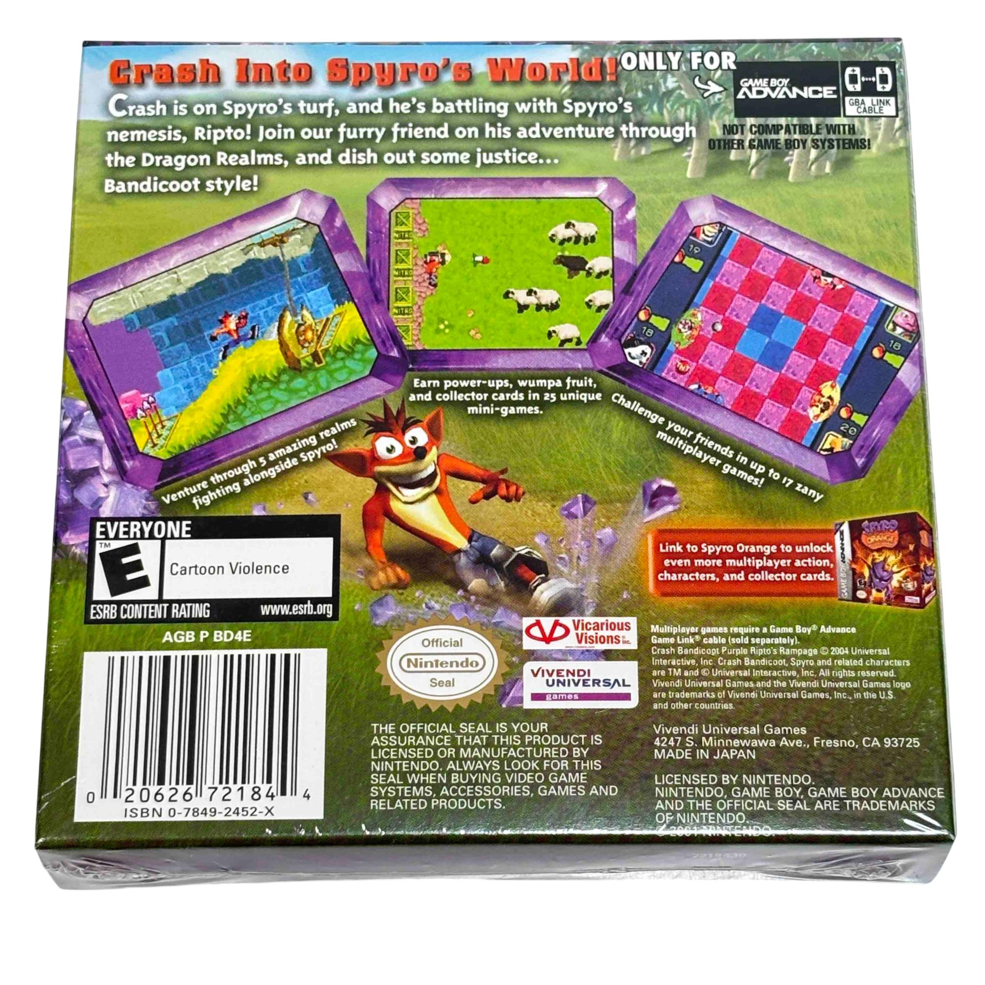 Crash Bandicoot Purple【中古美品・GBA北米版】 Crash Bandicoot Purple【中古美品・GBA北米版】 Crash