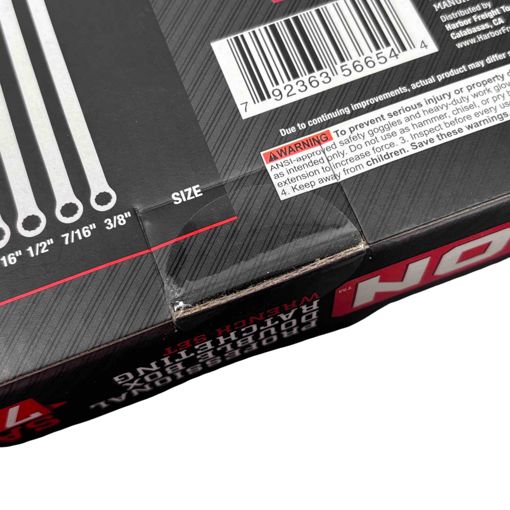 Icon Double Box Long Ratcheting ICON WRDBS-7 Professional 7-Piece SAE Double Box Ratcheting Wrench Set
