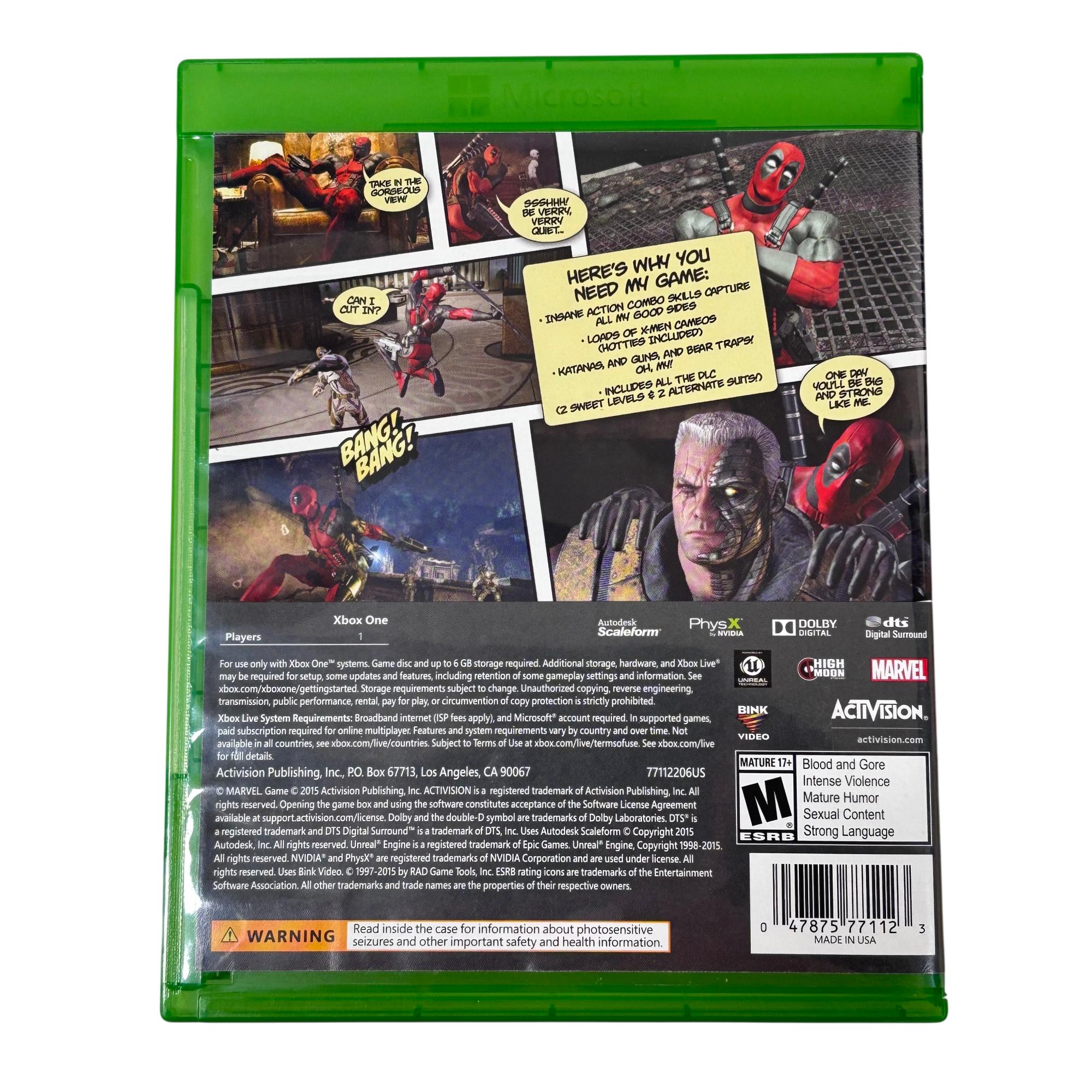 Deadpool Xbox Shell Microsoft Xbox One Deadpool Video Game