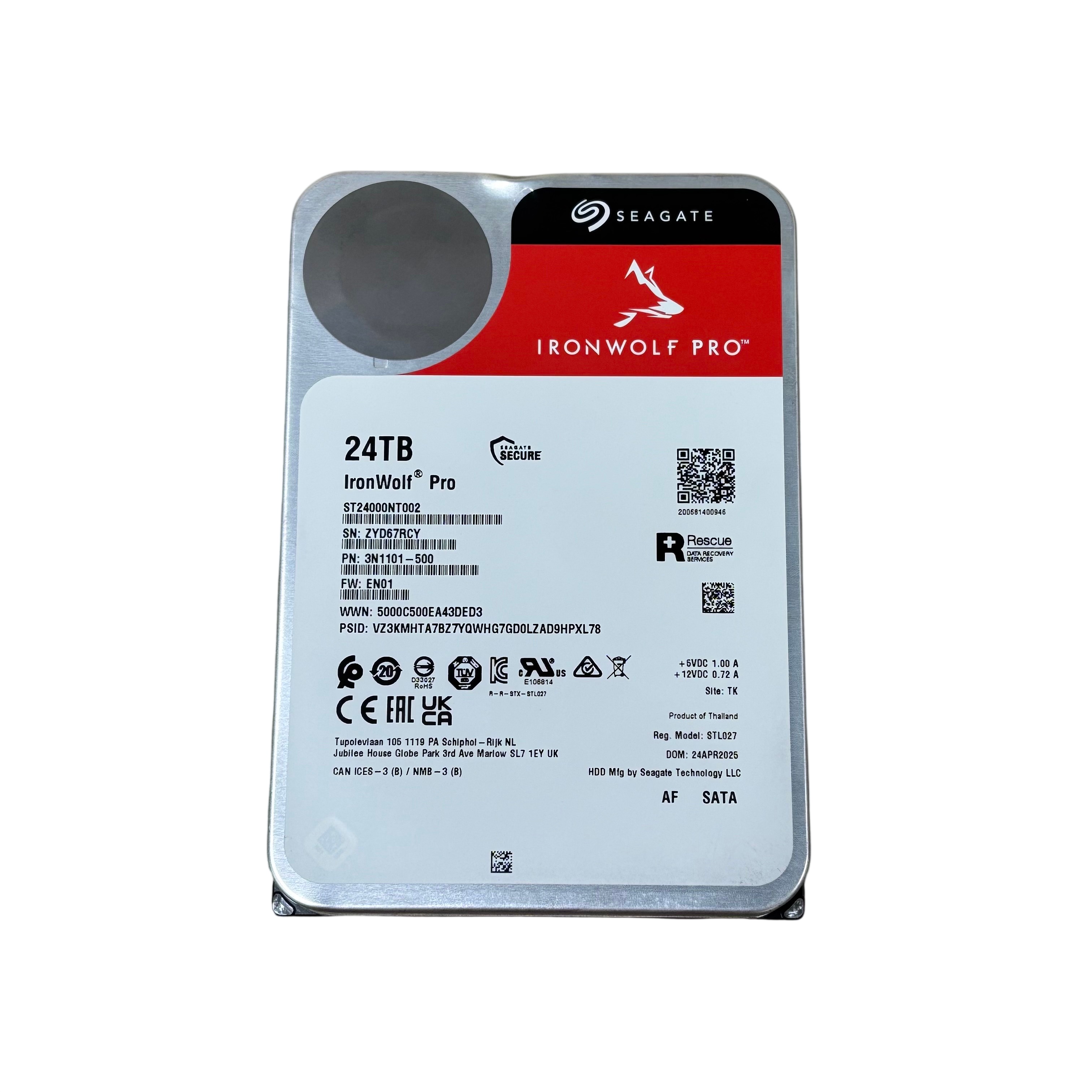 Seagate 24TB IronWolf Pro Internal Hard Disk Drive - ST24000NT002