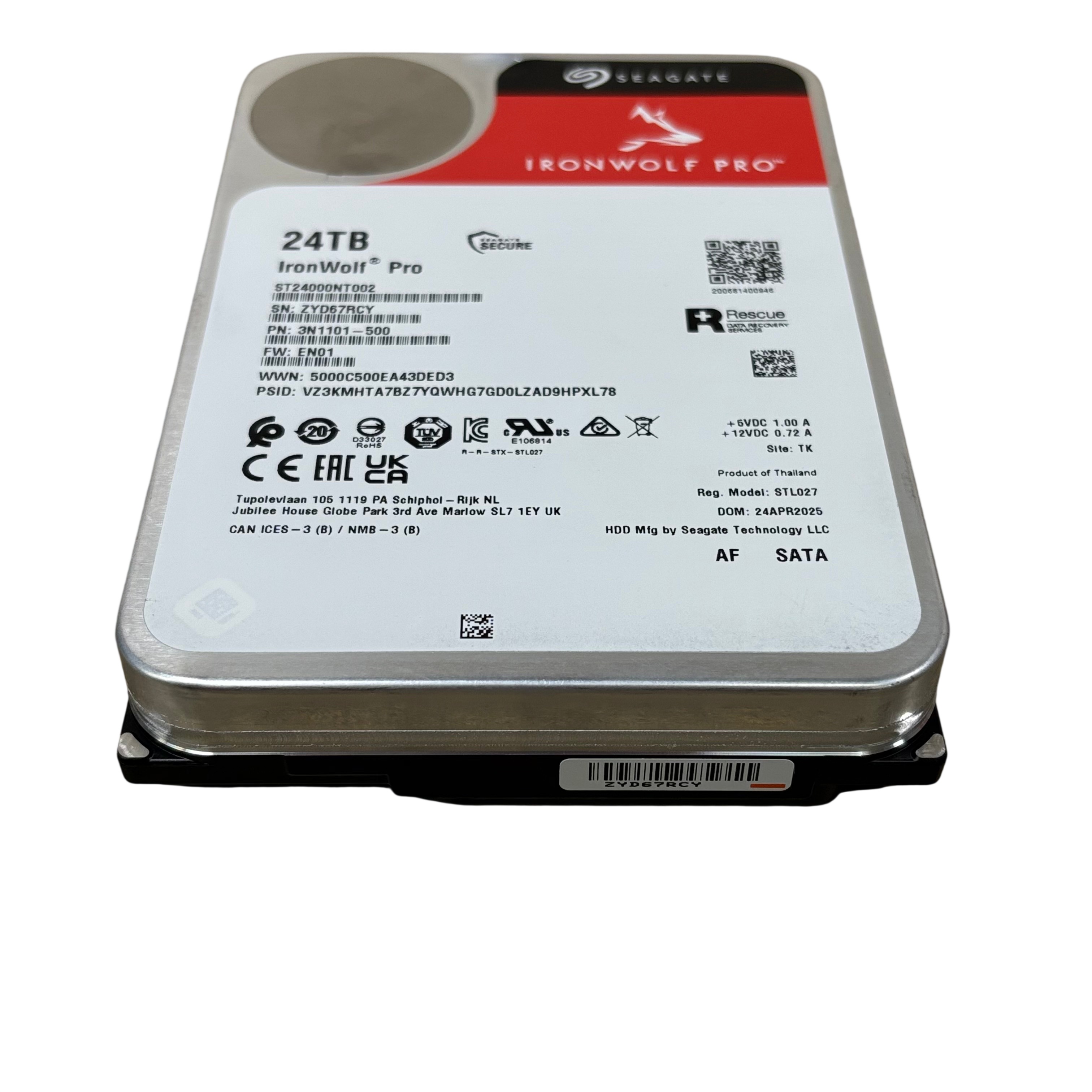 Seagate 24TB IronWolf Pro Internal Hard Disk Drive - ST24000NT002