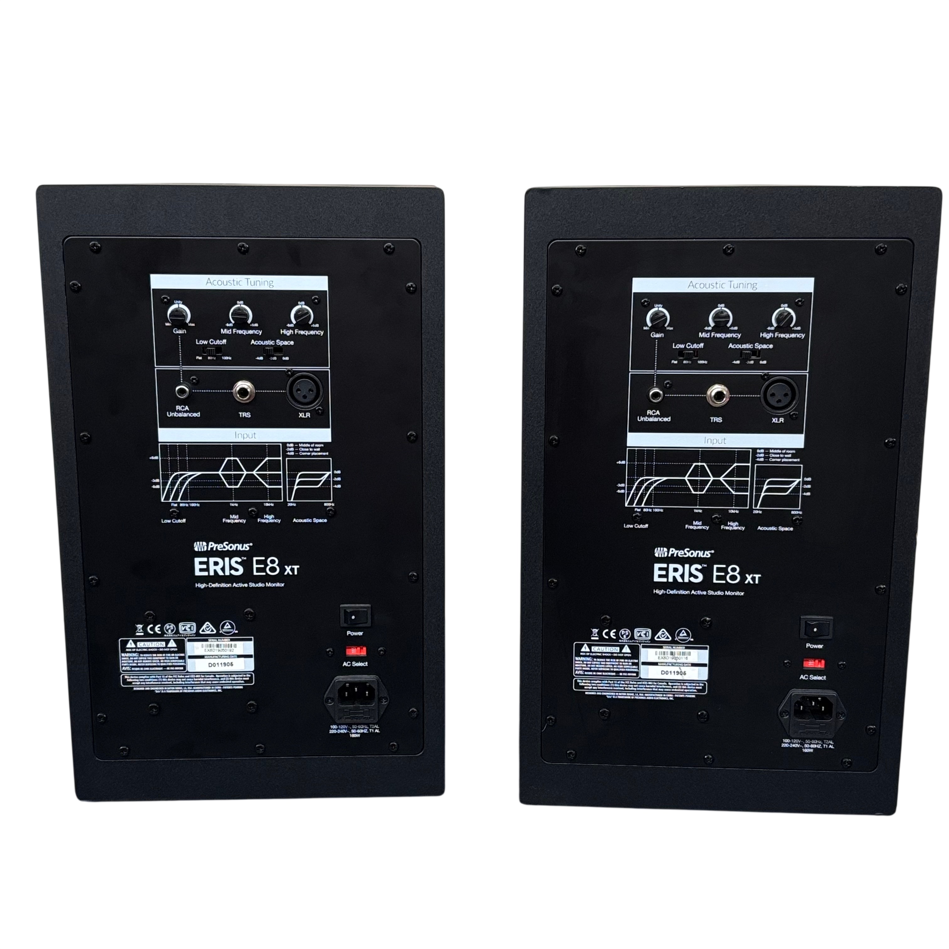 PreSonus Eris E8 XT 8-Inch 140 Watt Powered Studio Monitor Speakers