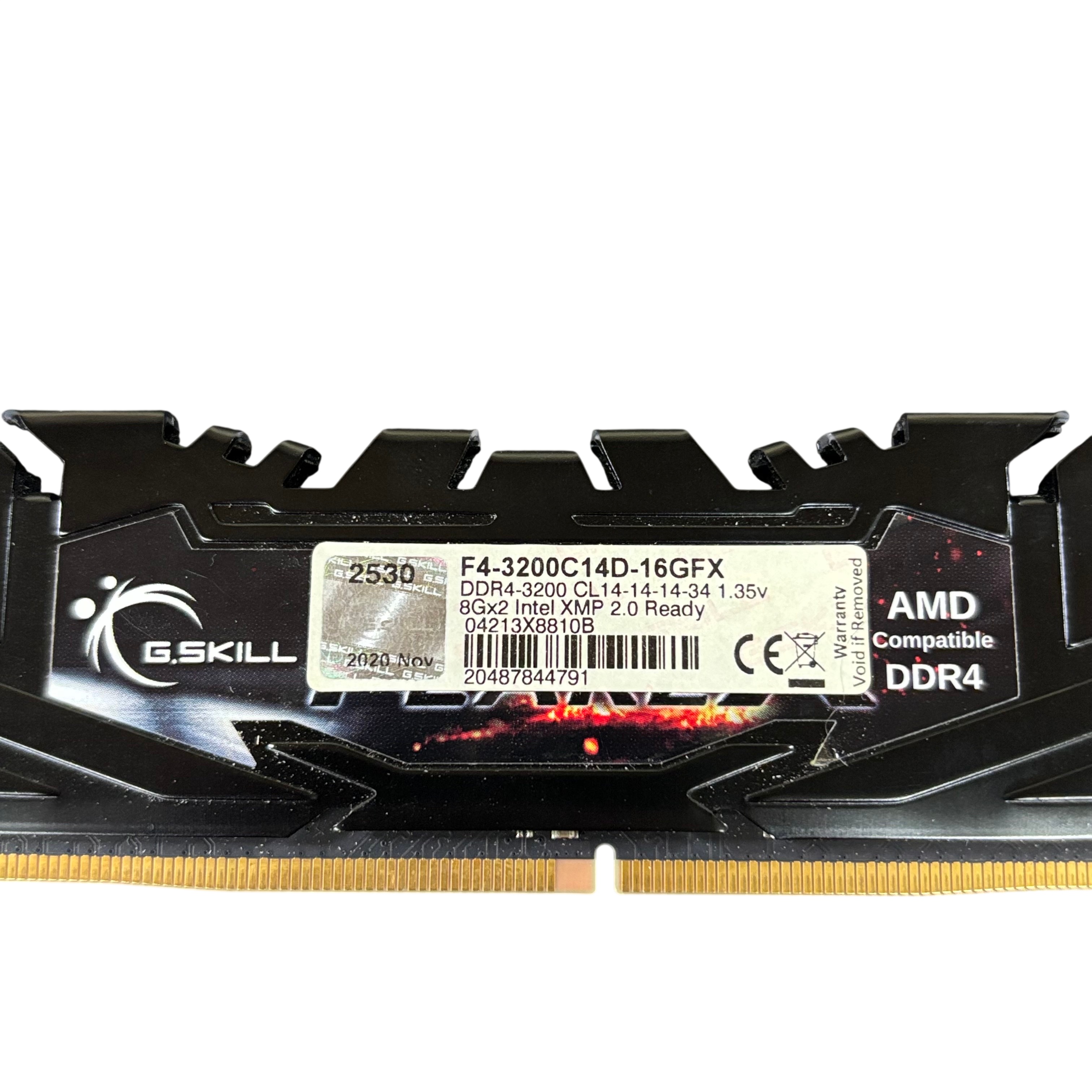 G.SKILL Flare X 16GB 2x8GB DDR4 3200MHz CL14 F4-3200C14D-16GFX RAM Kit
