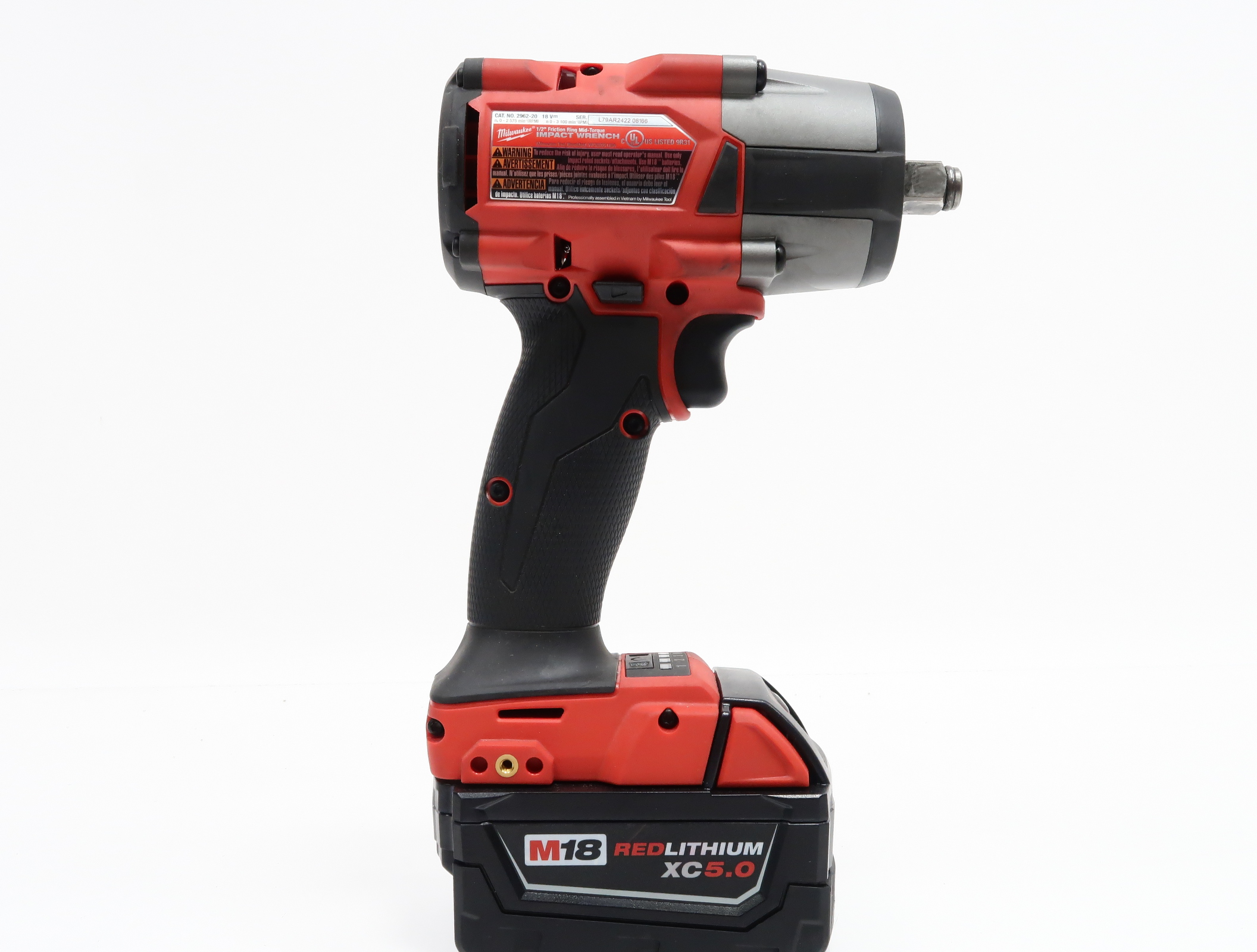 Milwaukee 2962-20 M18 FUEL Gen-2 18V Mid Torque 1/2