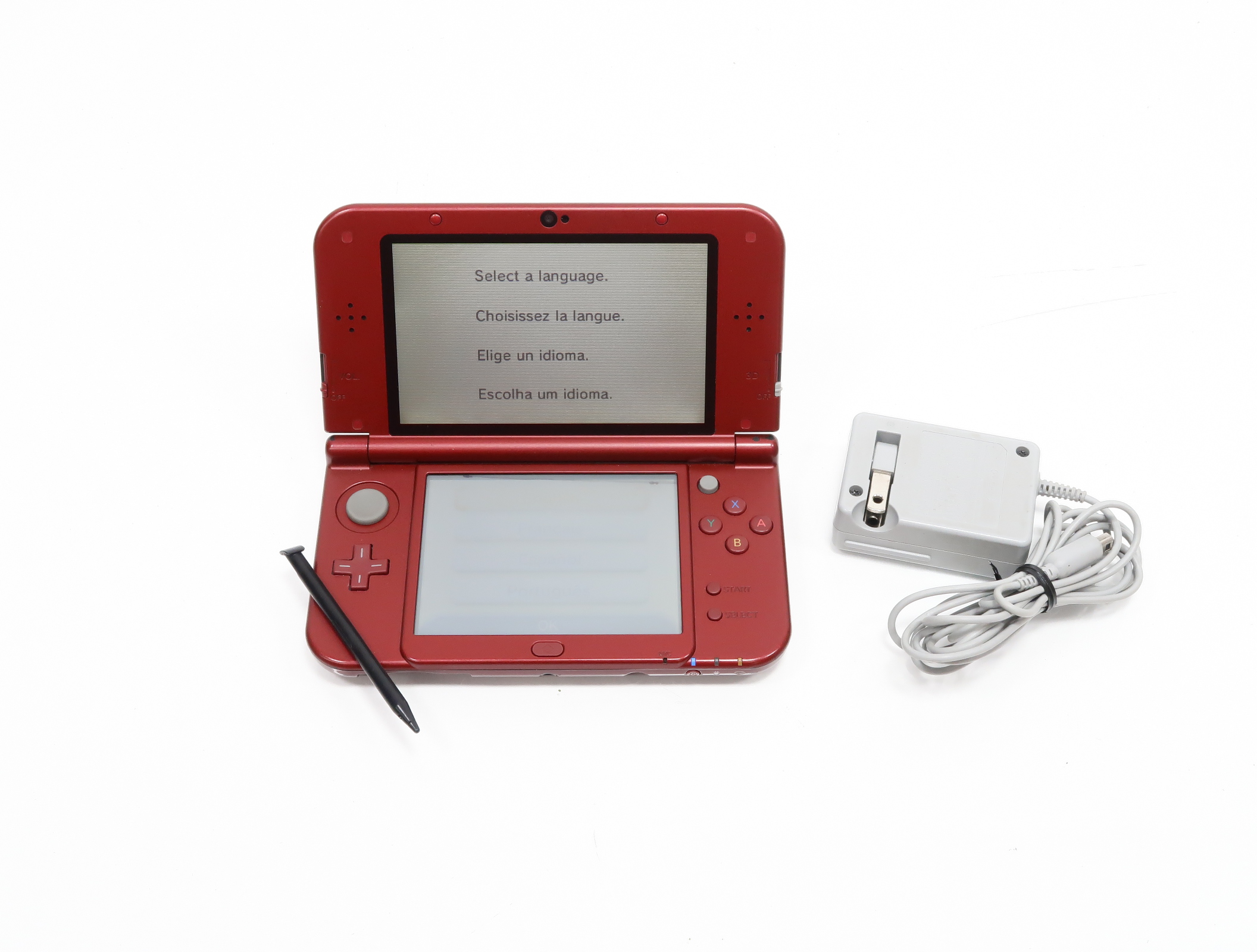 Nintendo New 3DS XL RED-001 Portable Video Game Handheld
