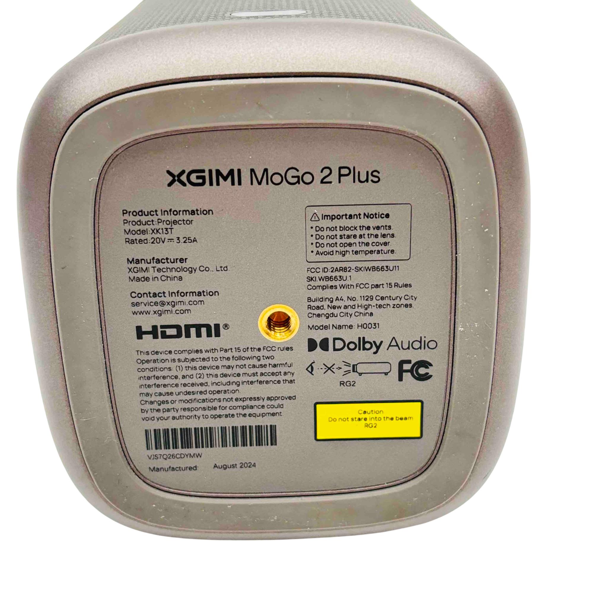 XGIMI MoGo 2 Plus 1080P 400 Lumens Portable Projector XGIMI MoGo 2 Plus 1080P 400 Lumens Portable Projector