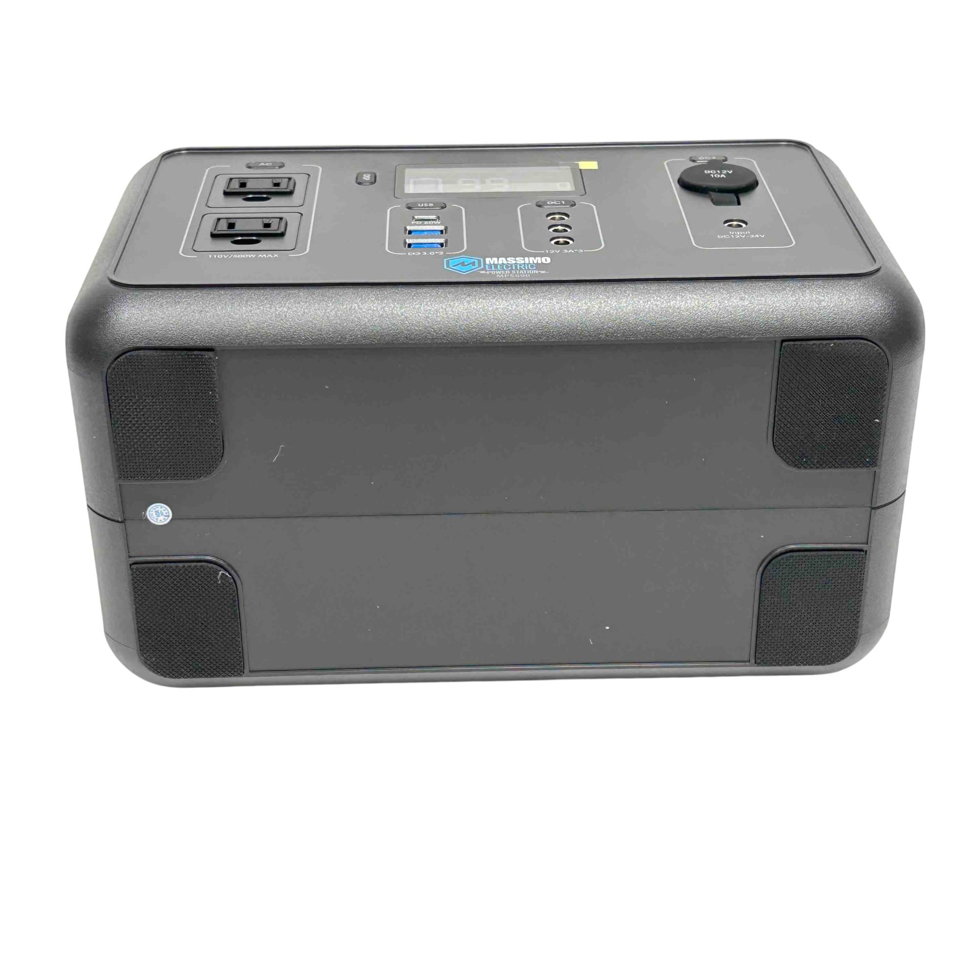 Massimo Electric MPS600 500W/560Wh Portable Lithium-Ion Power Station - 2074