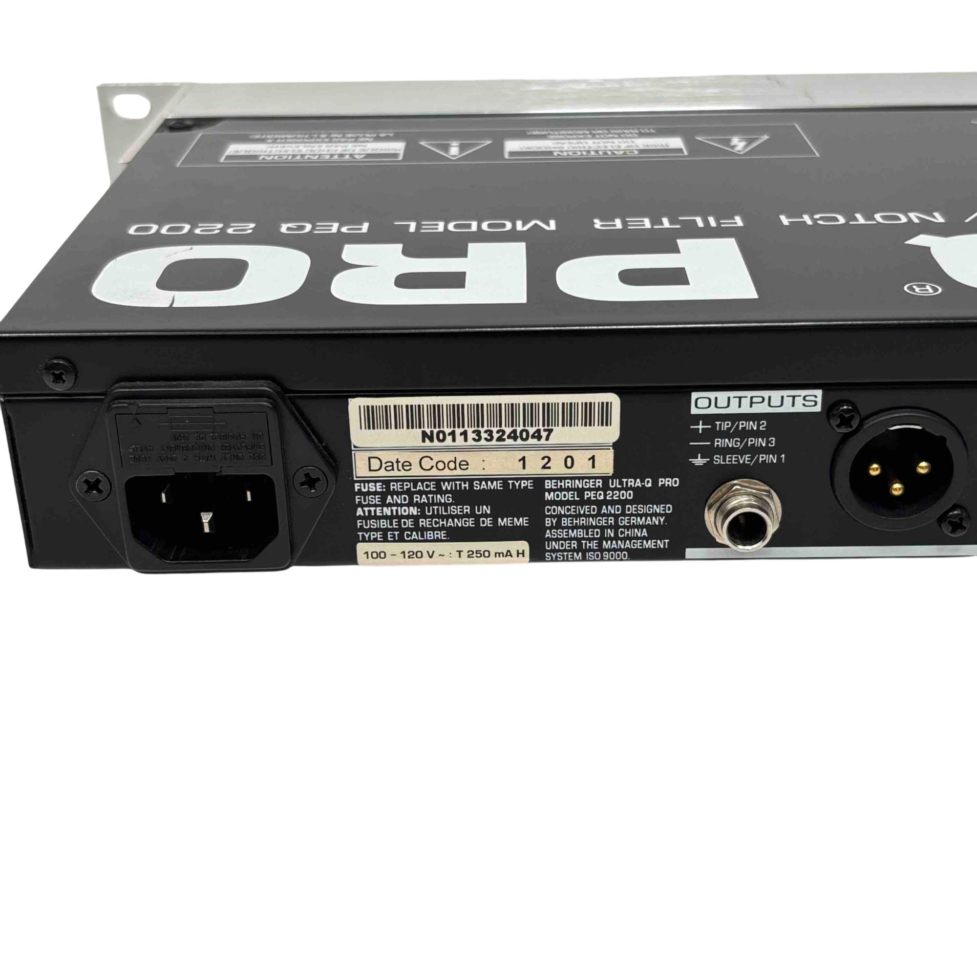 D110 ベリンガー ULTRA-Q PRO Model PEQ2200 D110 ベリンガー ULTRA-Q PRO Model PEQ2200