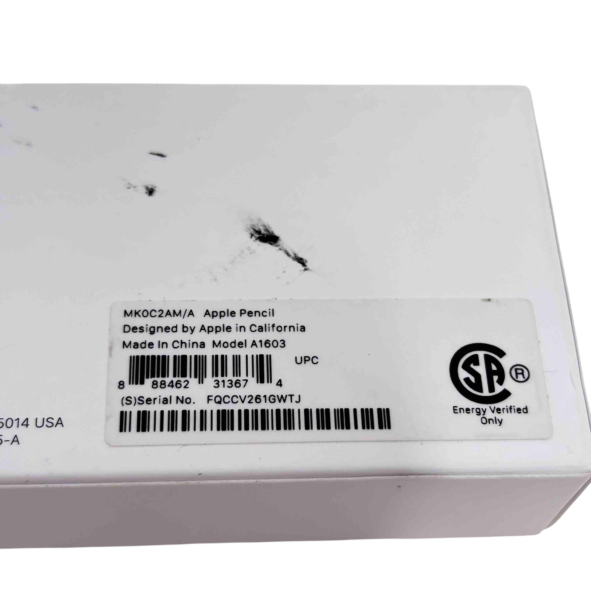 Apple Pencil (1st Generation) A1603 MK0C2AM/A Stylus