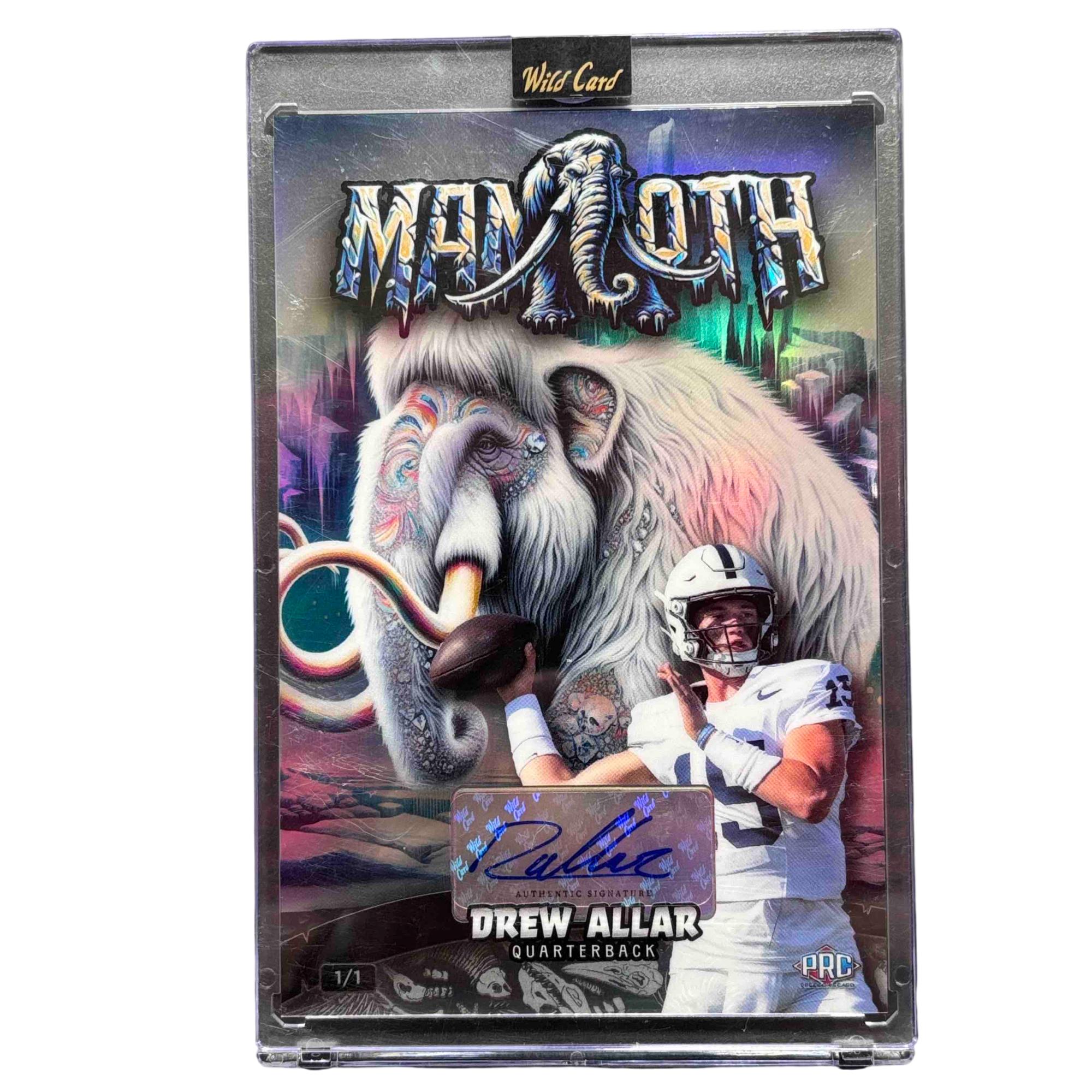 2024 Wild Card Alumination 1/1 Mammoth Drew Allar Rookie Card